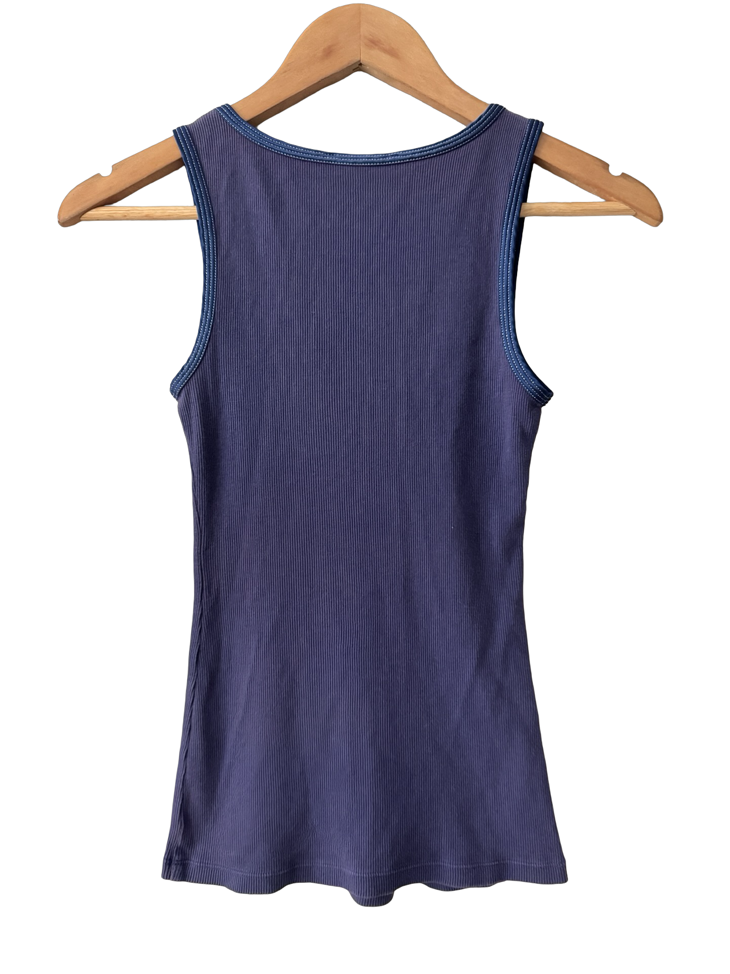 Vintage Y2K Indigo Beaded Hour Tank (M)
