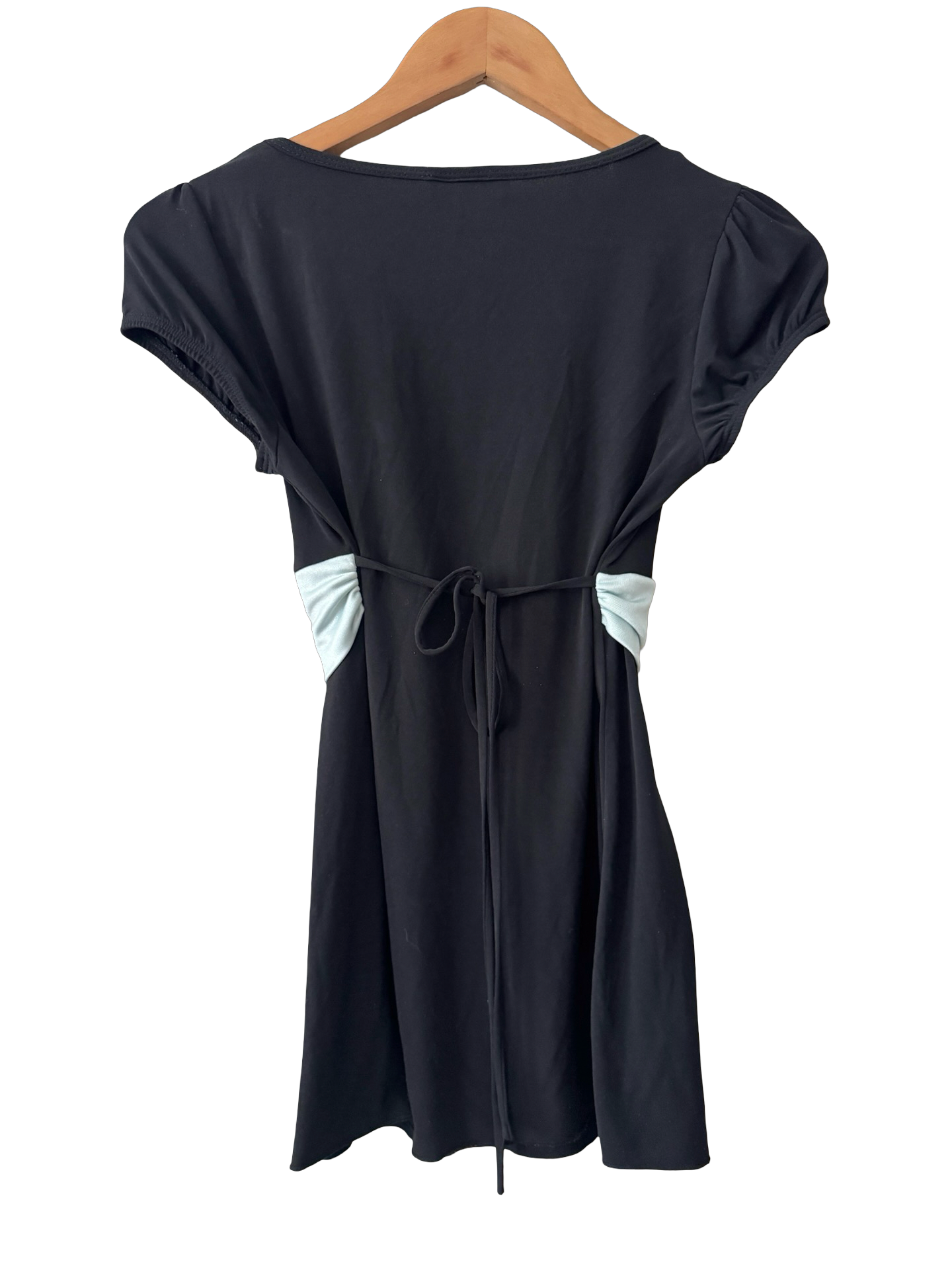 Vintage Y2K Belted Babydoll Tie Top (S/M)