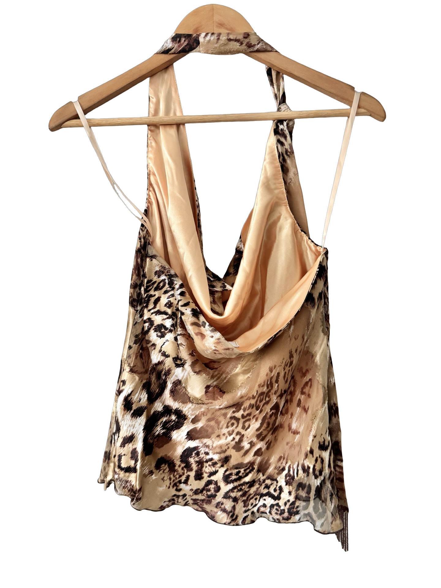 Vintage Y2K Wild Thing Cache Fringe Halter (M)