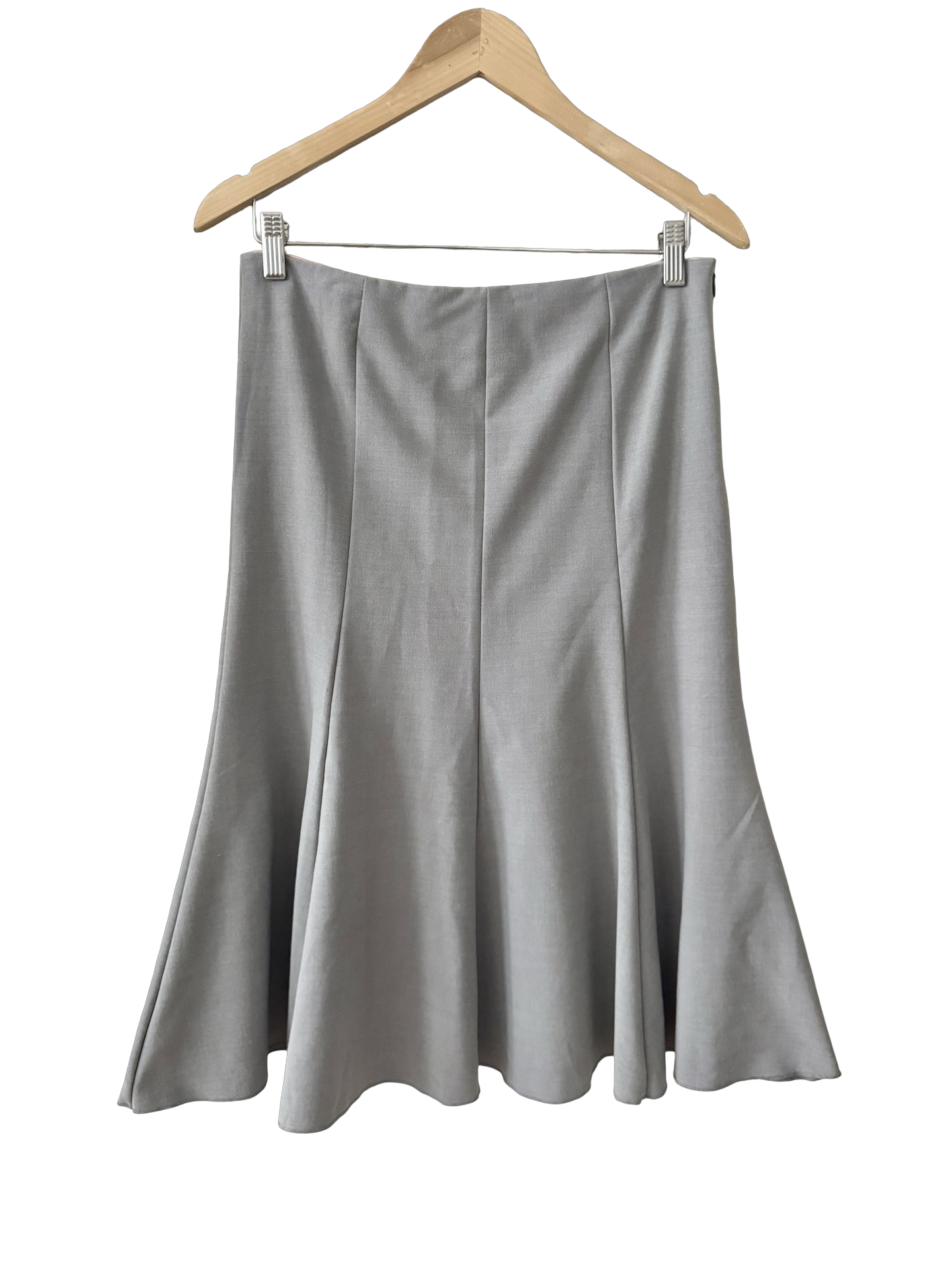 Vintage 90s Structured Flare Midi Skirt (M)