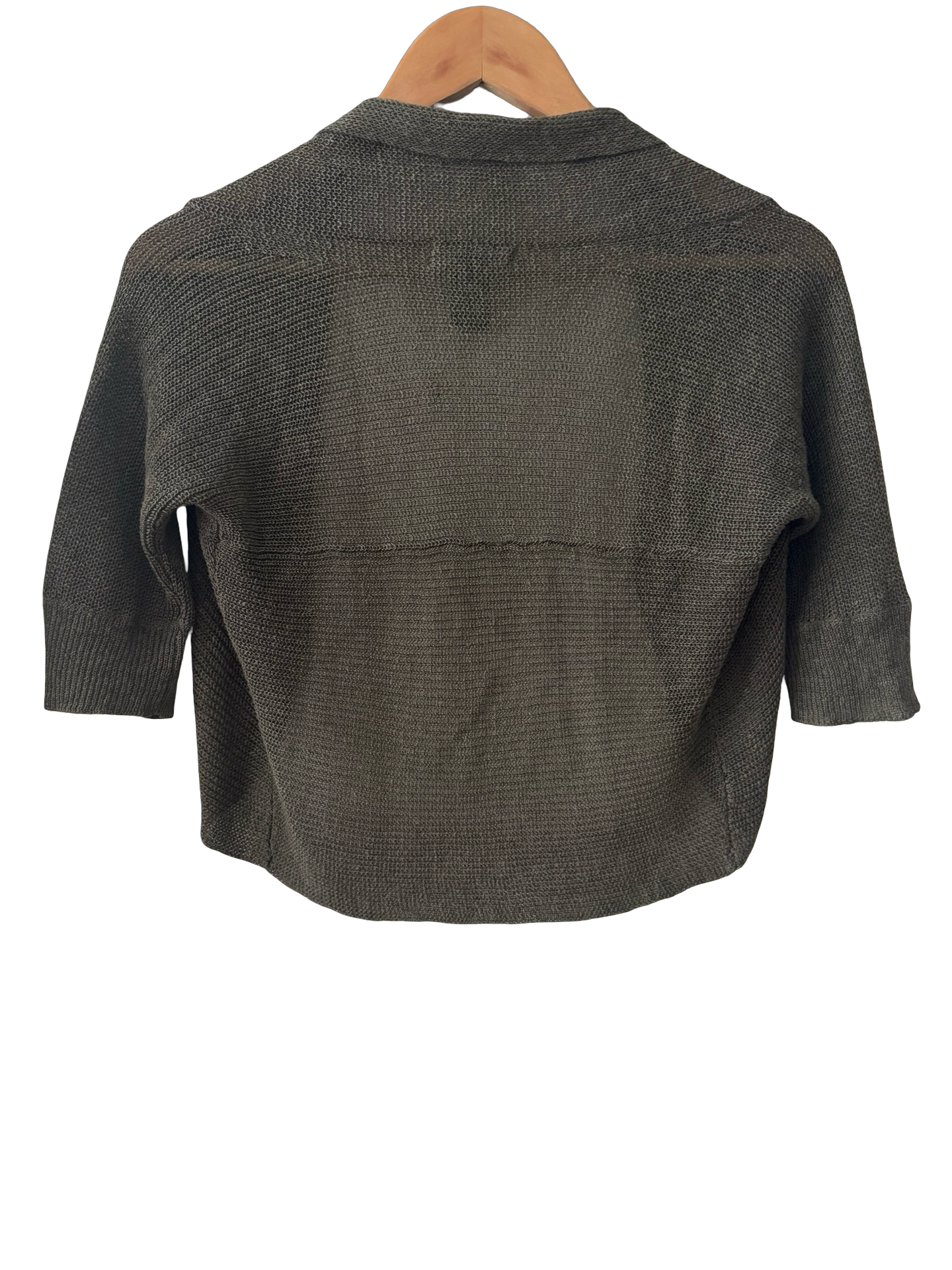 Vintage Y2K Olive Mesh Shrug (S/M)