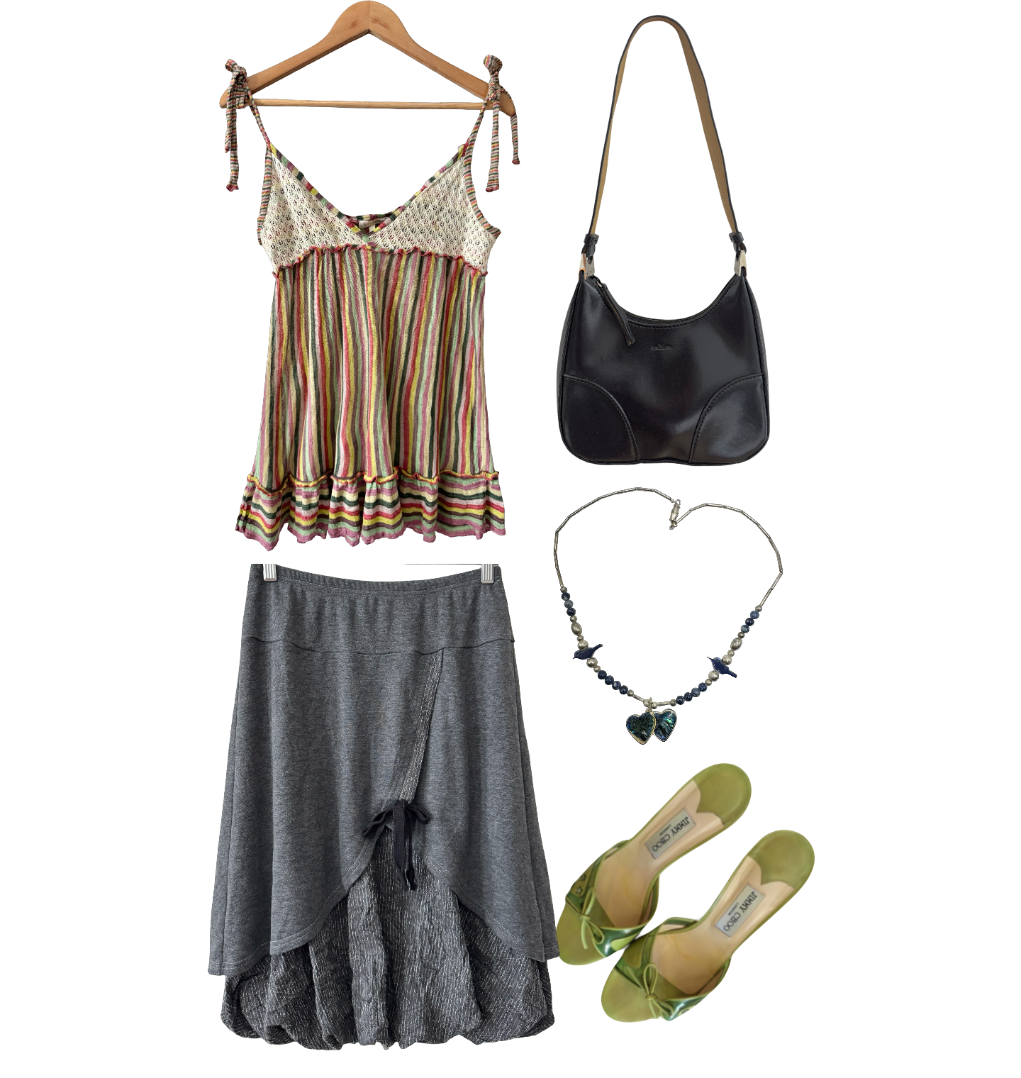 Vintage Y2K Australian Mixed Media Cami Top (M)