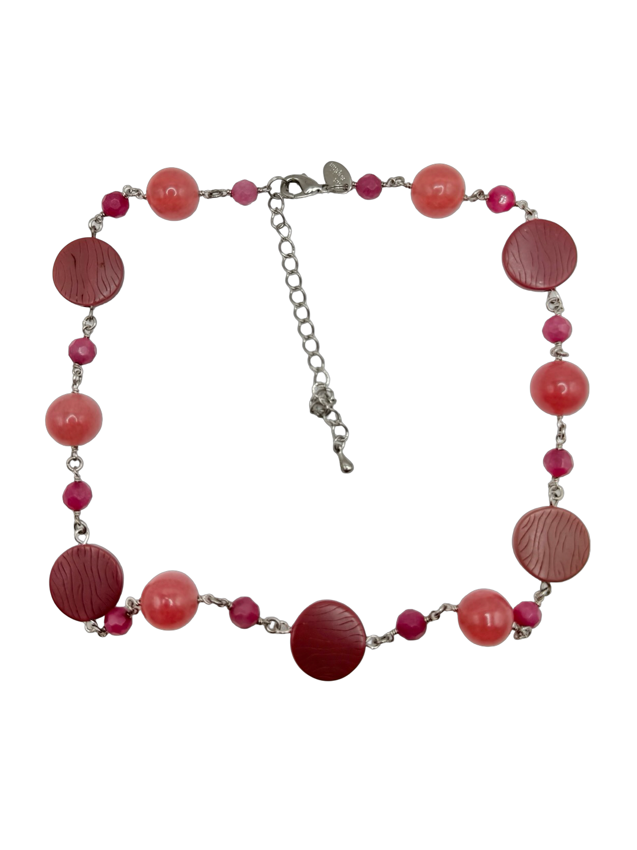 Vintage Y2K Cherry Beaded Statement Necklace