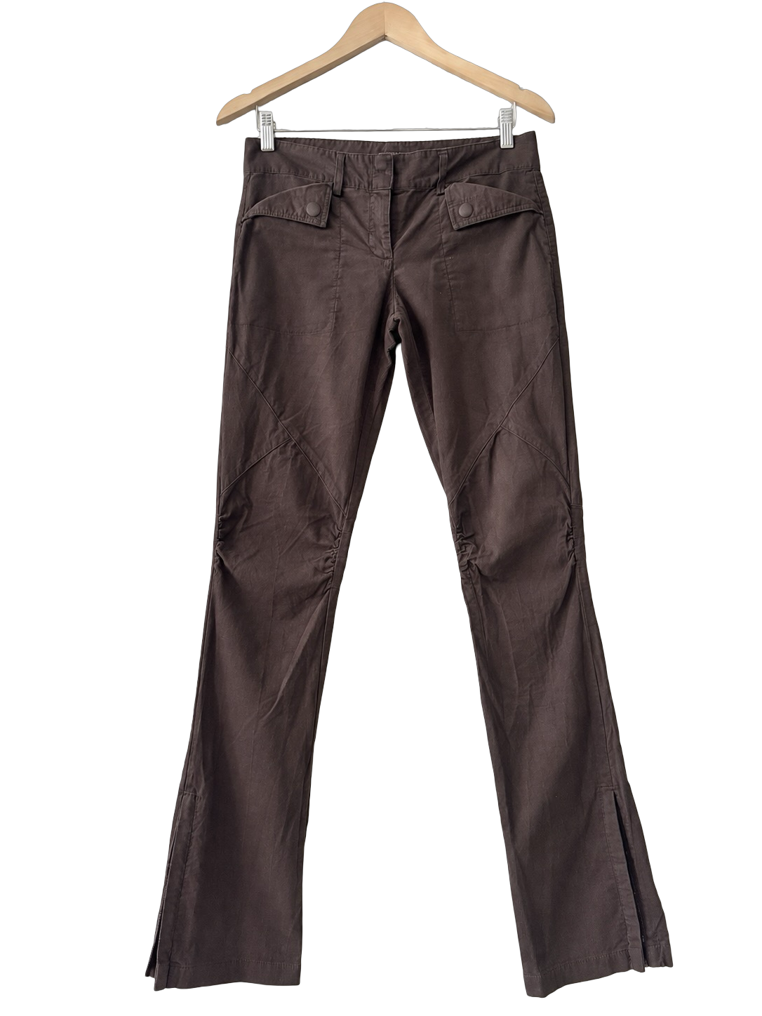 Vintage Y2K Downtown Zip Ankle Trousers (S)