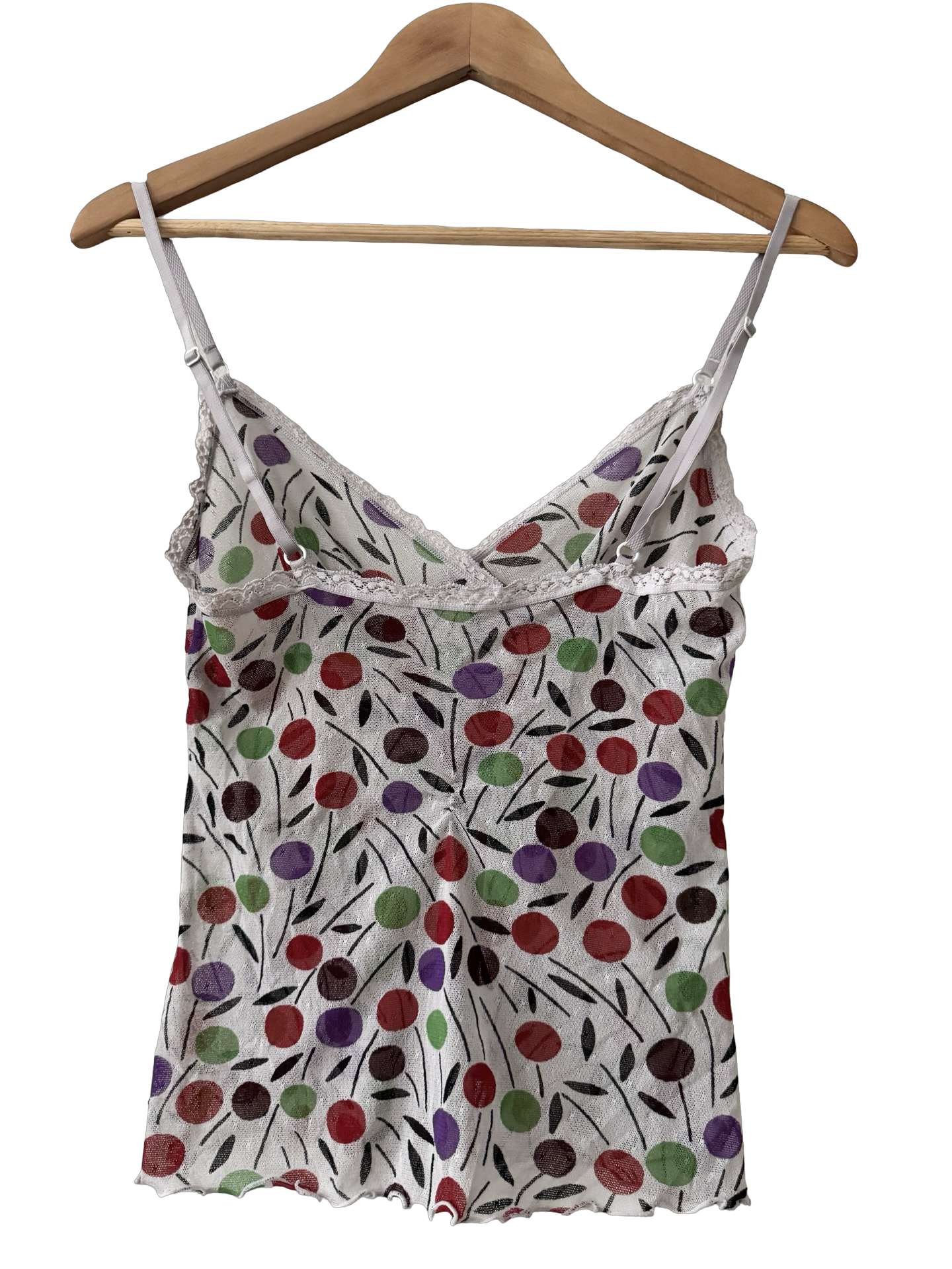 Vintage 90s Cherry Orchard Lace Cami (S)