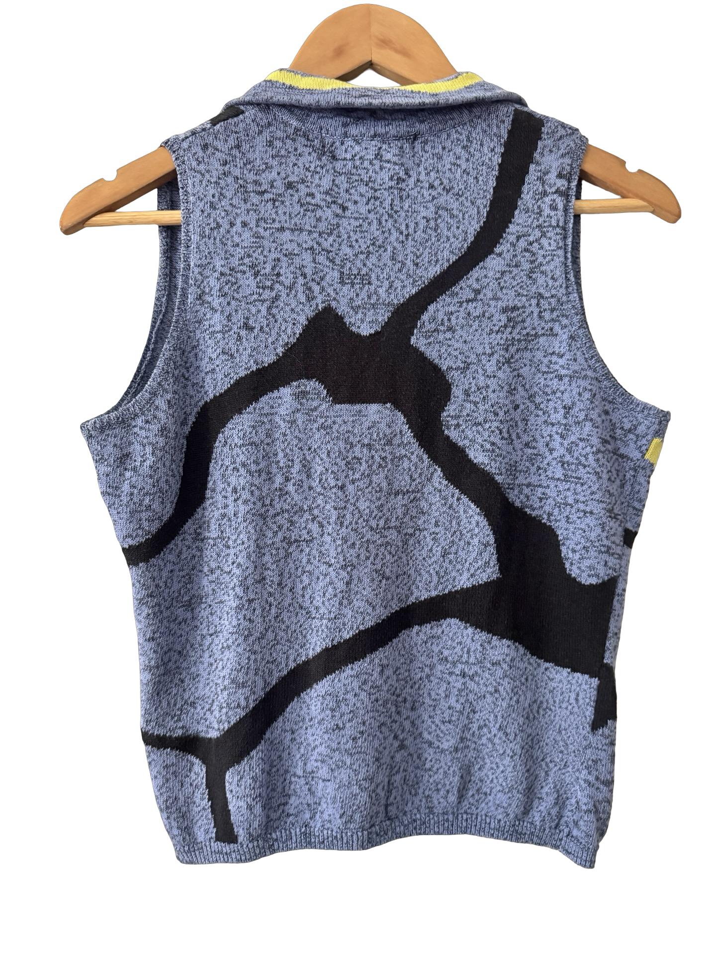 Vintage Jamie Sadock Abstract Knit Zip Tank (S/M)