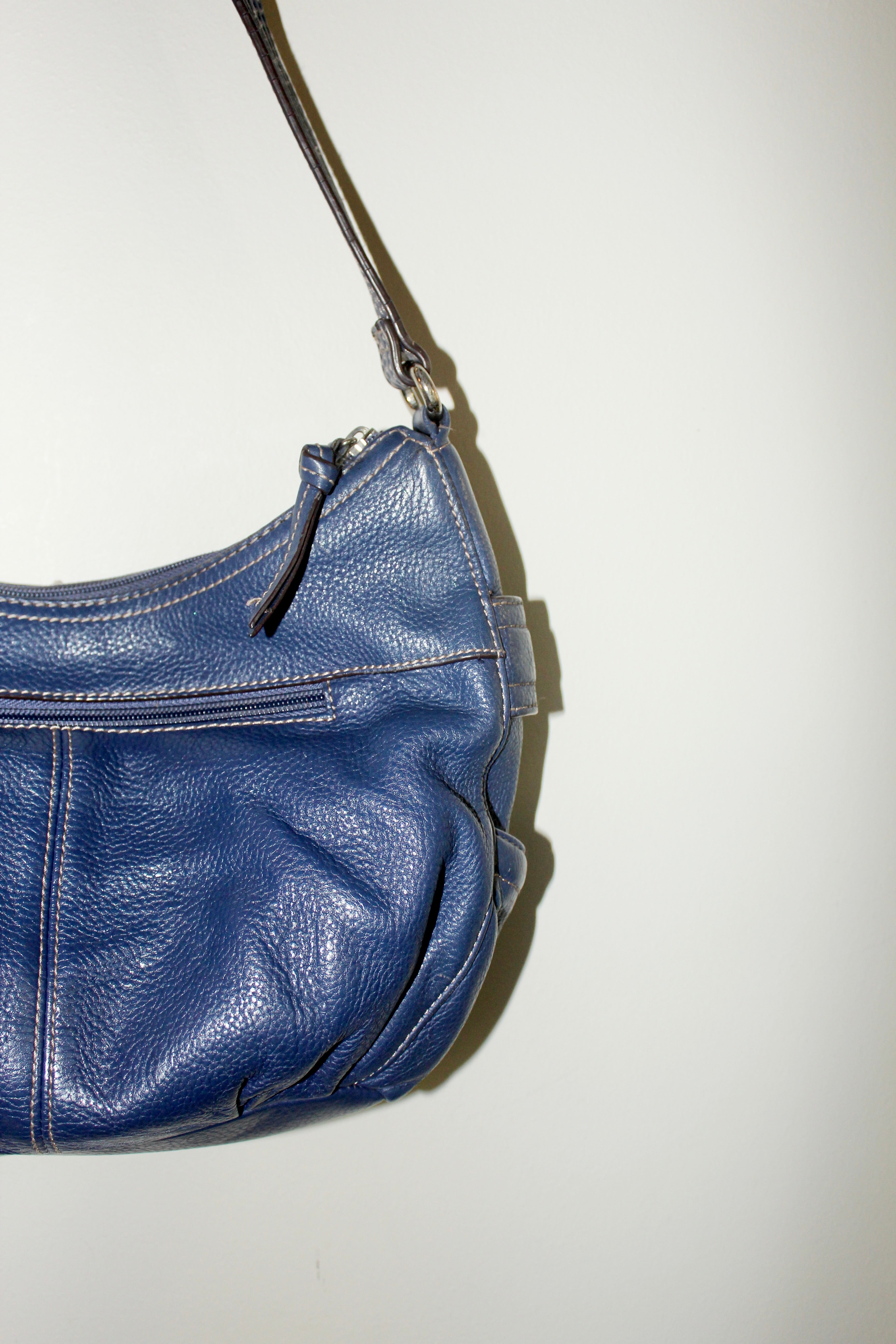 Vintage 90s Cobalt Leather Purse