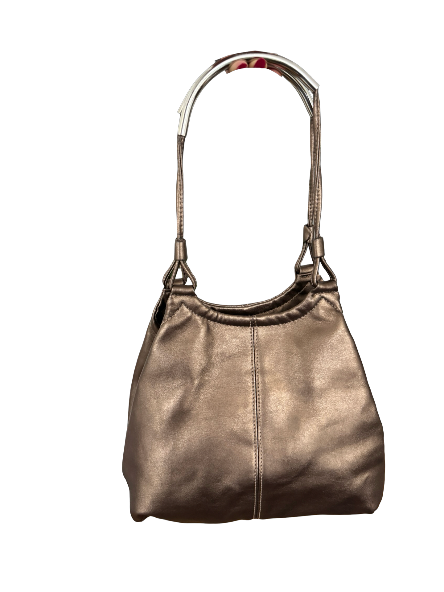 Vintage Y2K Liquid Bronze City Shoulder Bag