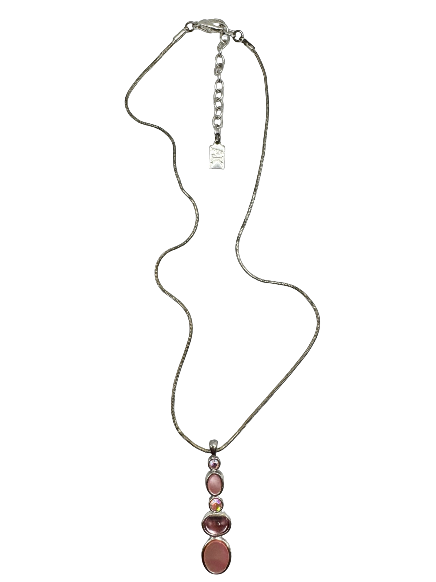 Vintage Y2K Pink Potion Pendant Necklace