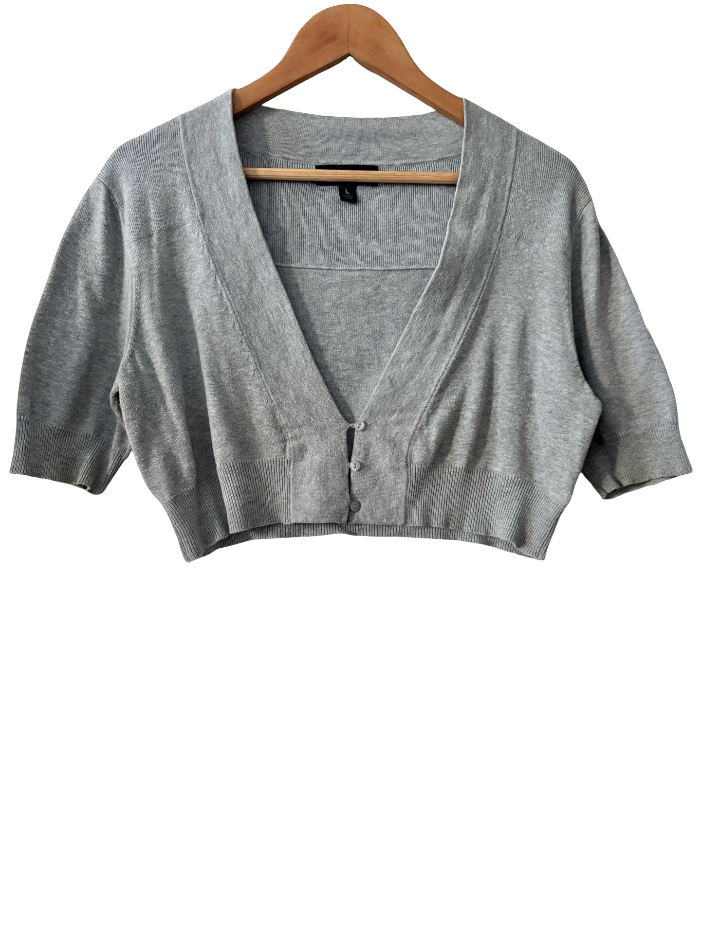 Vintage Y2K Soft Focus Cropped Knit (L)