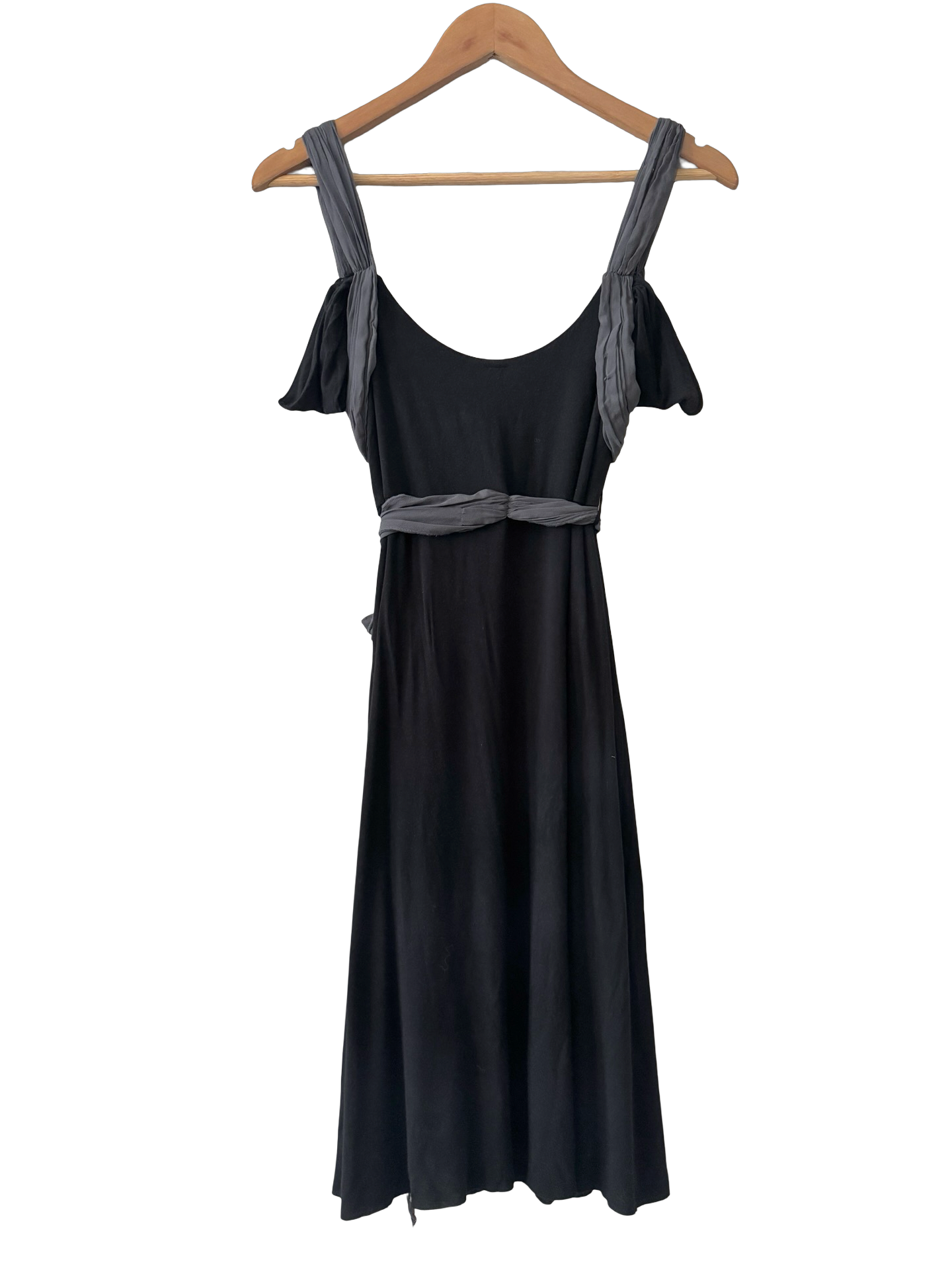 Vintage Y2K Midnight Ribbon Drop Tie Midi Dress (M) | ThreeDays-AWeek Vintage Y2K Midnight Ribbon Drop Tie Midi Dress (M) | ThreeDays-AWeek