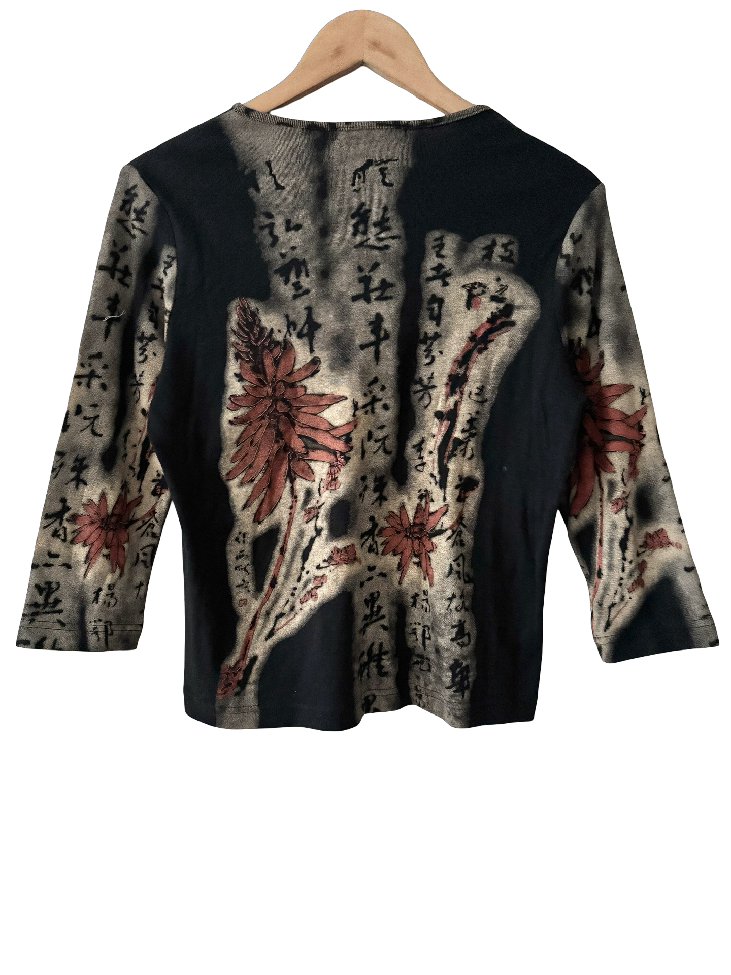 Vintage Y2K Painted Garden Graphic Top (L)