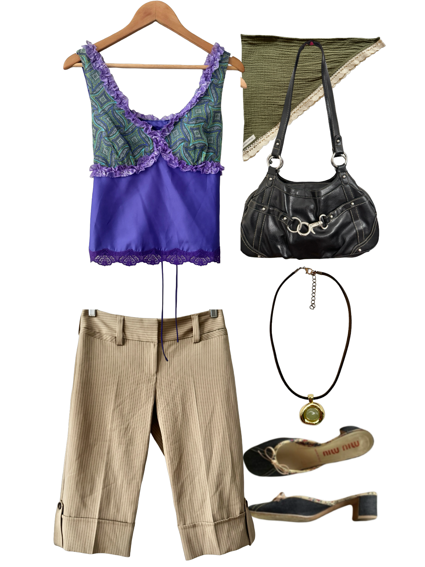 Vintage Y2K Supermodel Off Duty Capris (S)