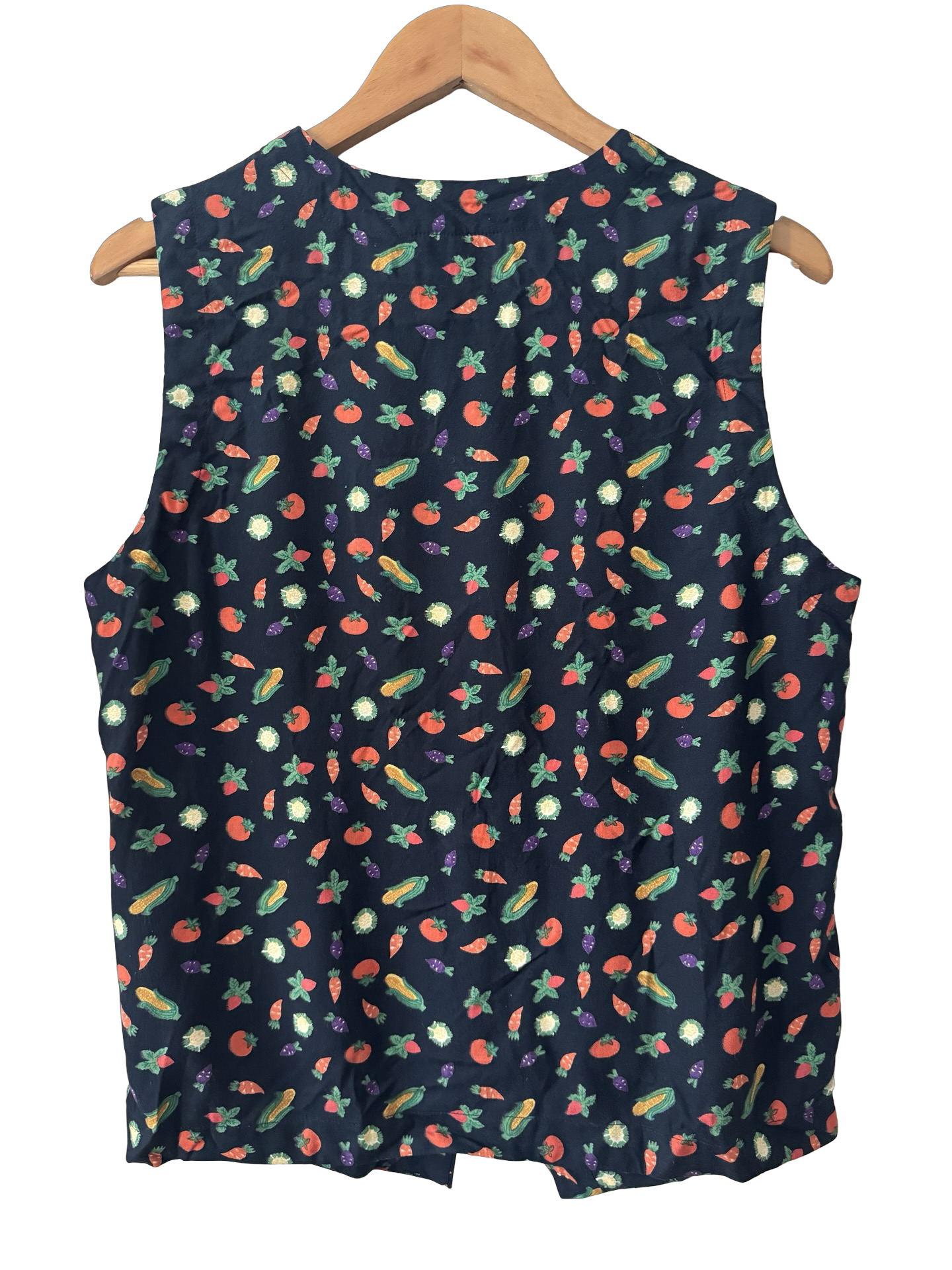 Vintage 80s Fruits & Veggies Vest Top (M)
