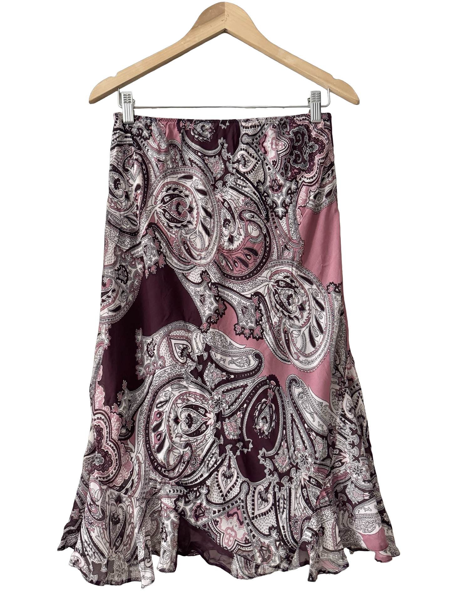 Vintage Y2K French Paisley Midi Skirt (M)