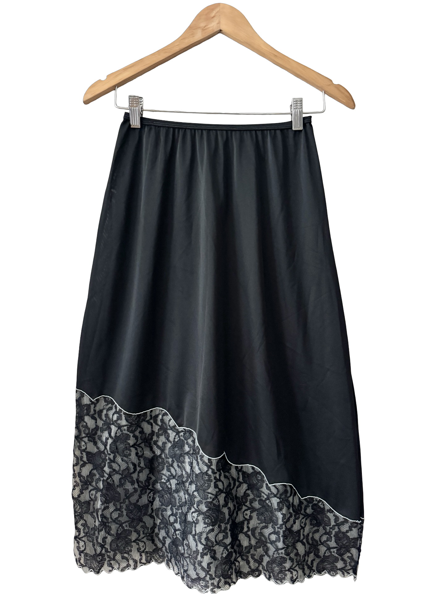 Vintage Midnight Lace Bloom Skirt (S/M)