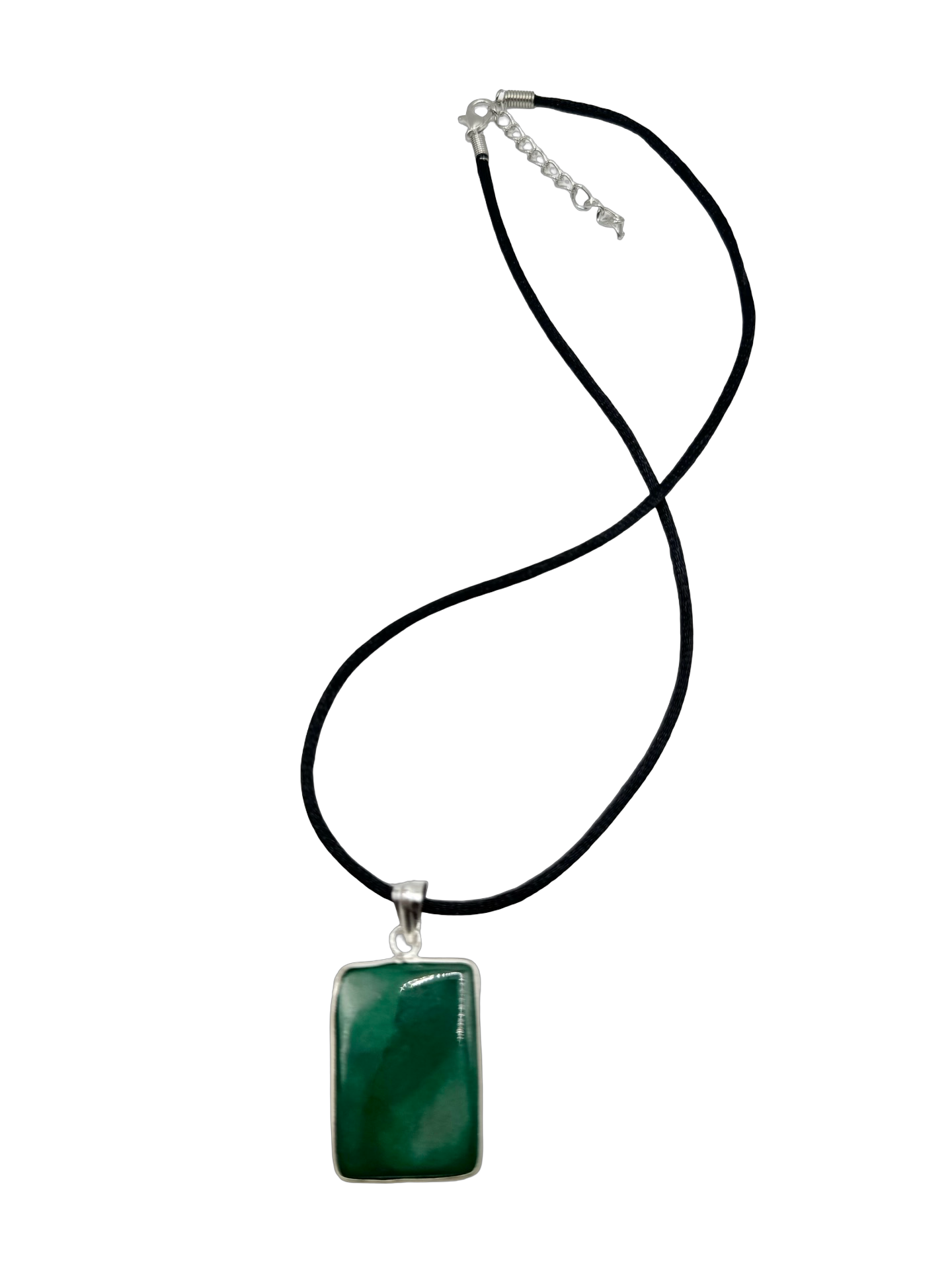 Forest Moss Jasper Pendant Necklace