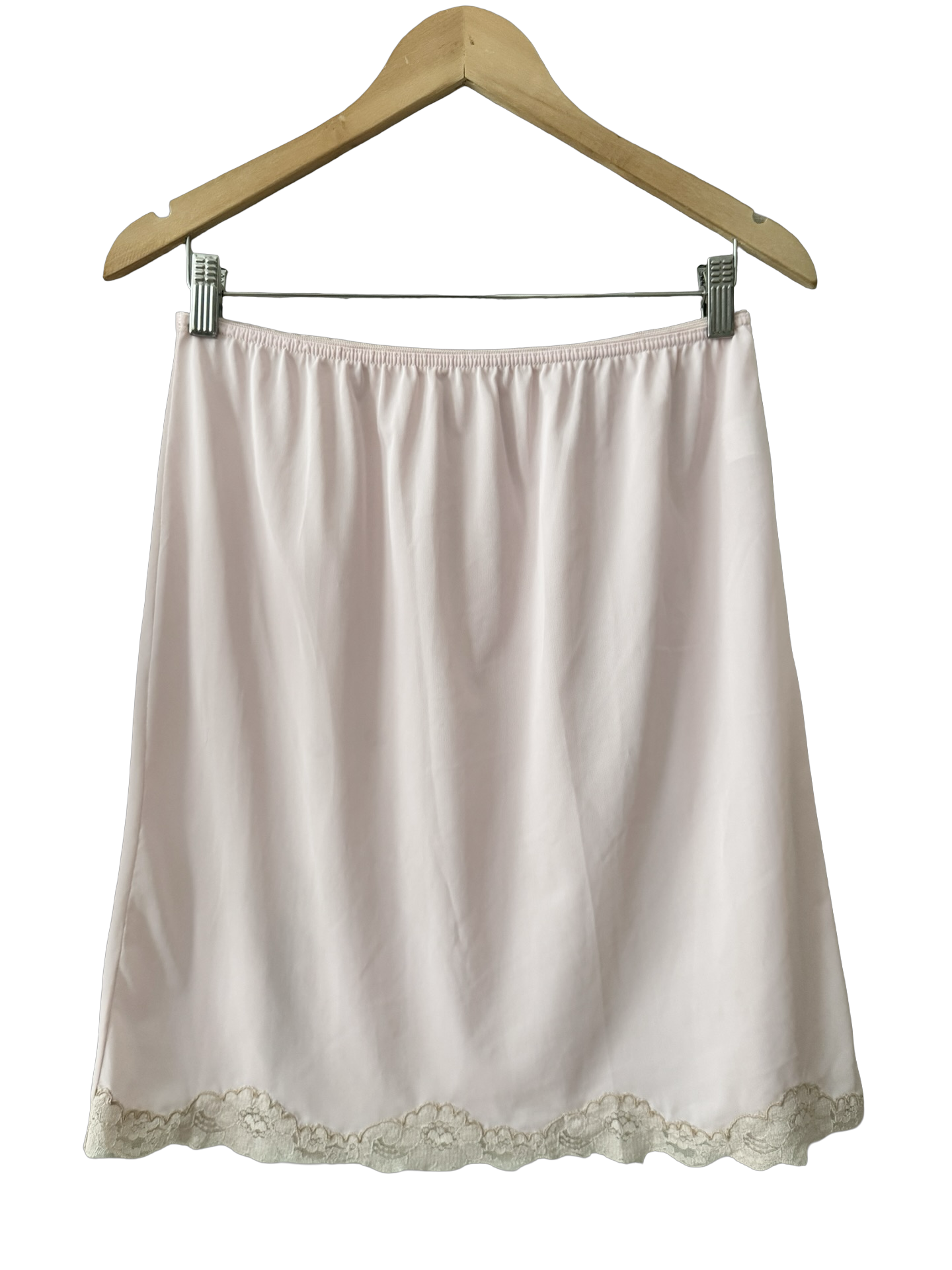 Vintage 60s Powder Room Lace Slip Skirt (M)