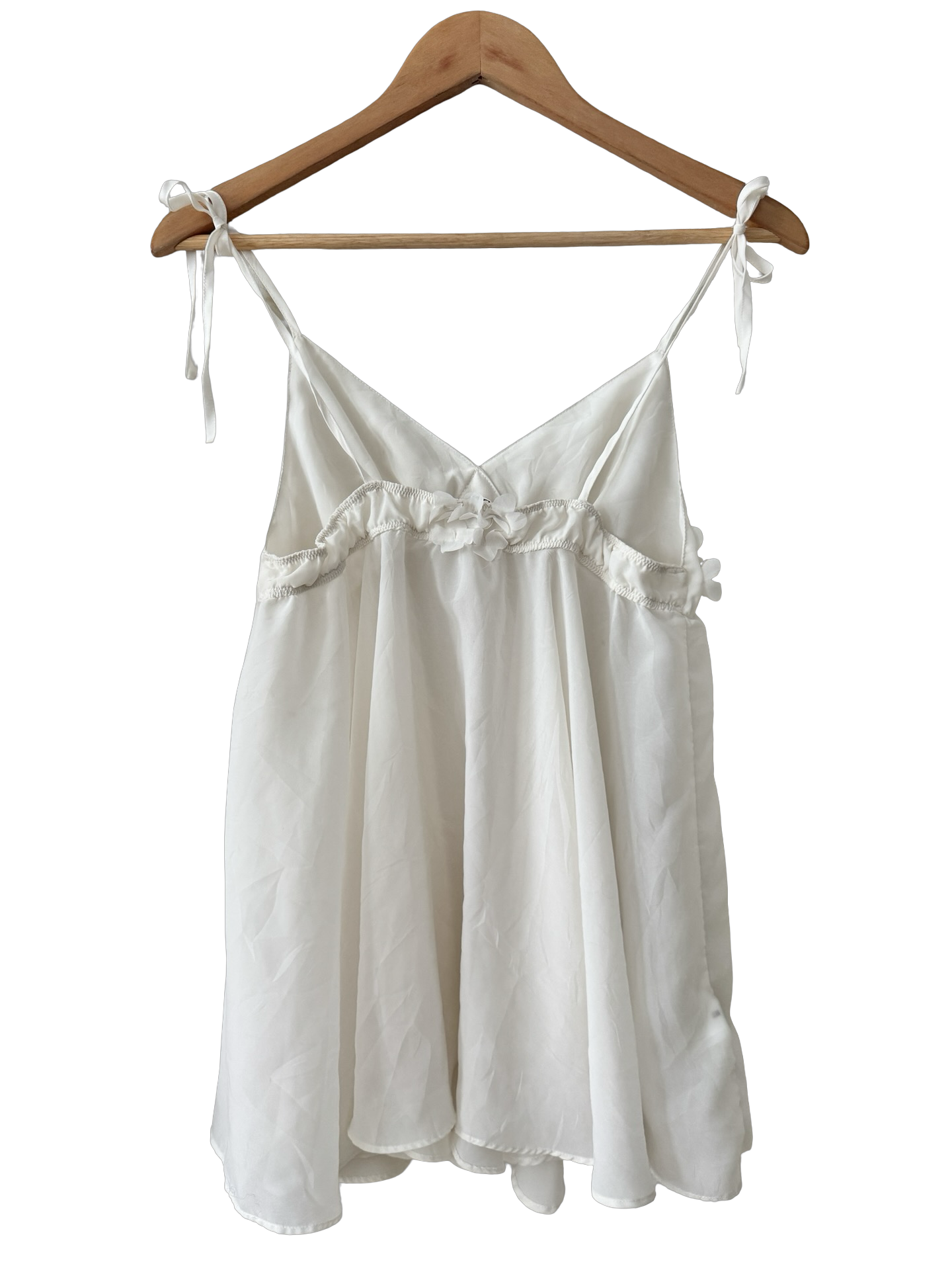 Vintage Y2K  French Paper Petal Babydoll Cami (S/M)