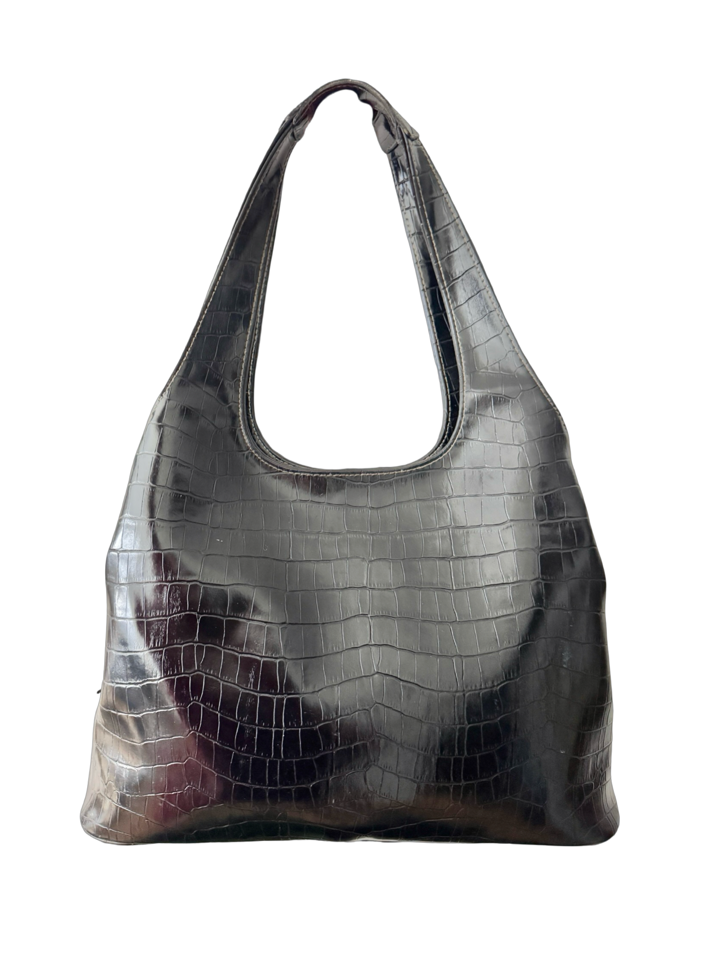 Vintage 90s Midnight Croc Hobo