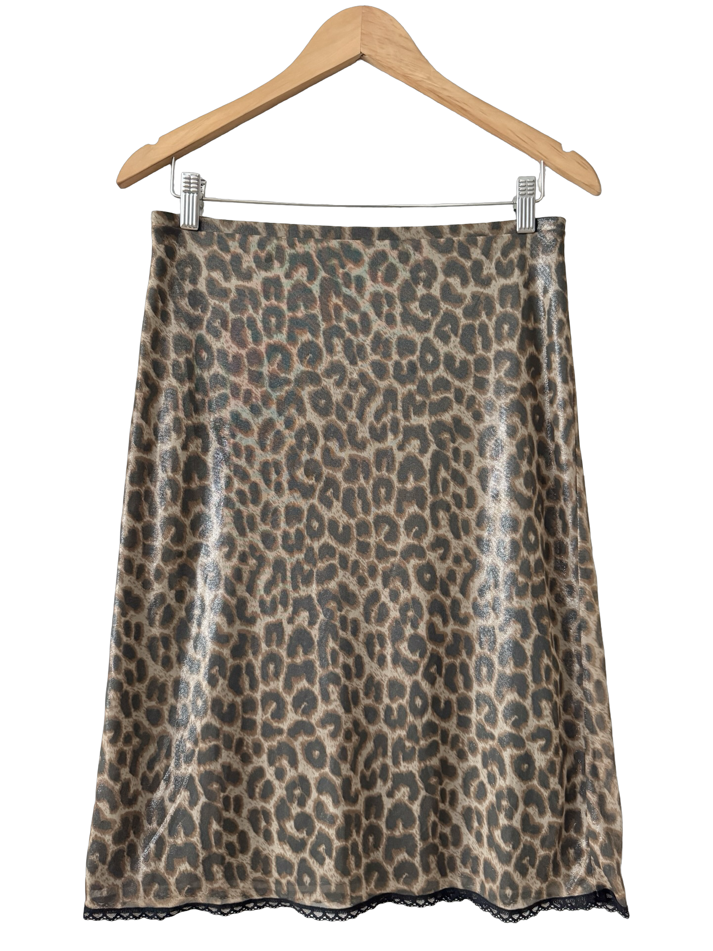 Vintage 90s Retro Disco Cheetah Midi (S)