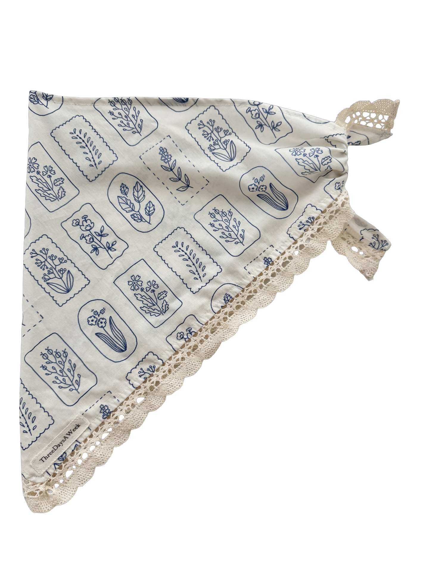 Cottage Stamp Lace Hair Scarf
