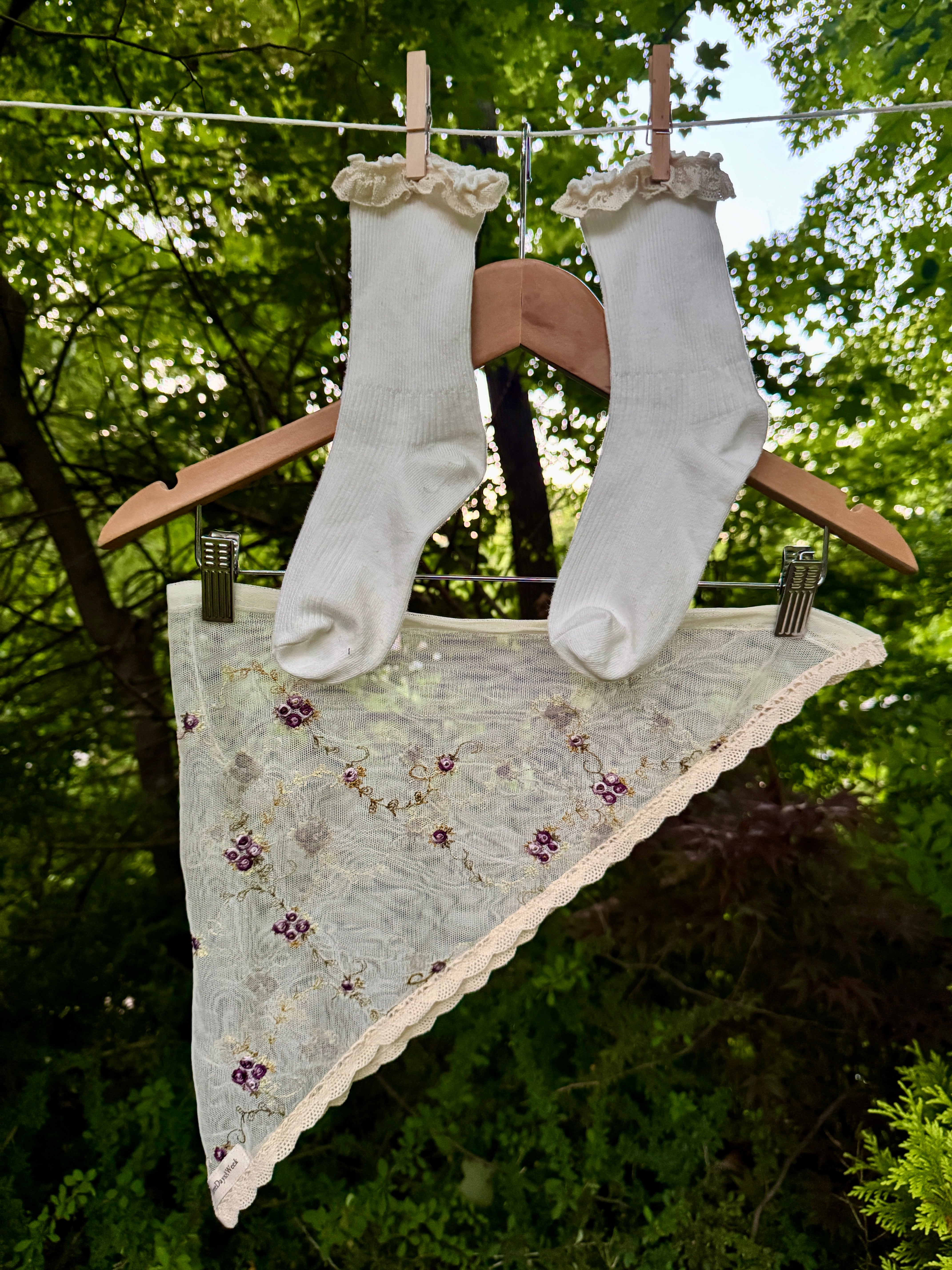 Mulberry Vine Lace Hair Scarf
