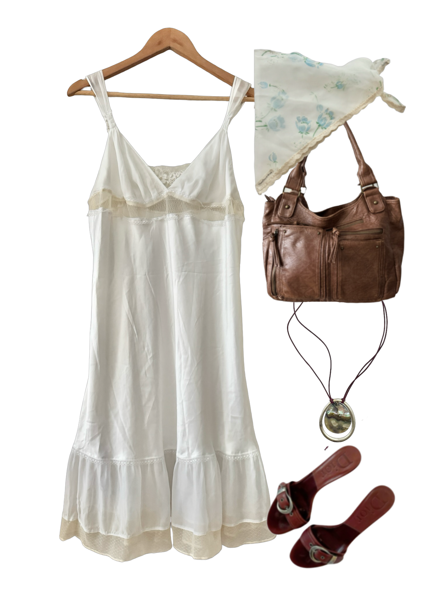 Vintage 90s Honeymoon in Capri Slip (L)