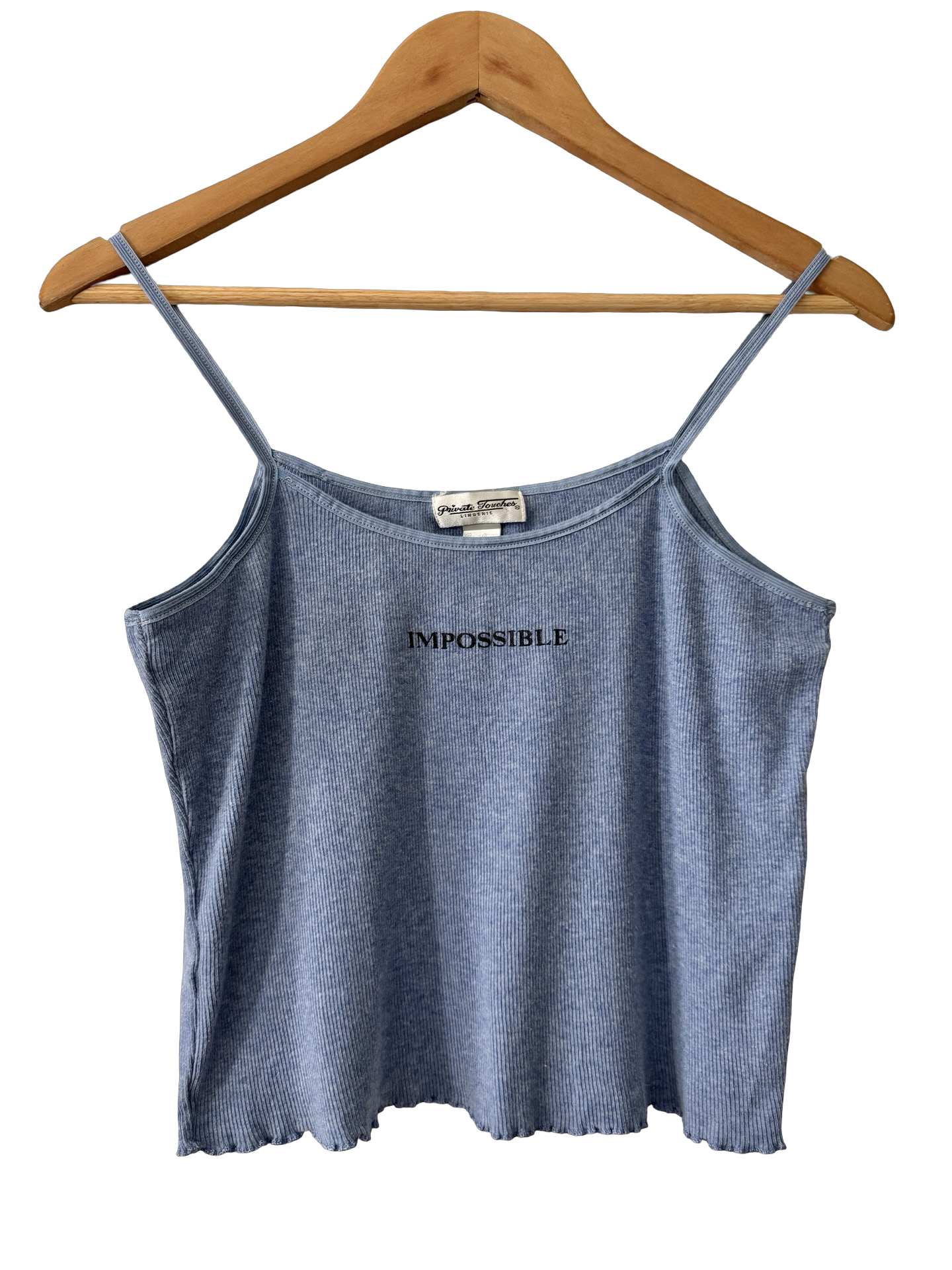 Vintage 90s Impossible Ribbed Tank (M)