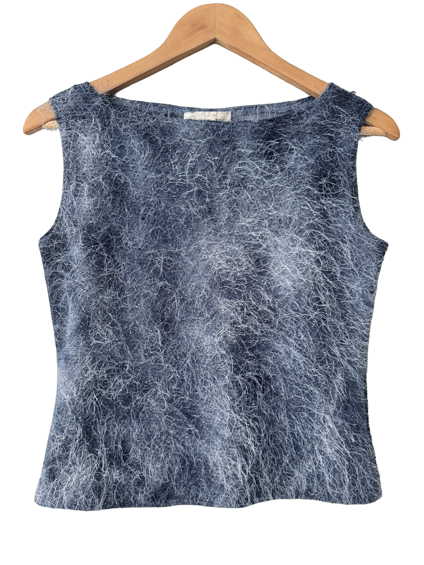 Vintage 90s Necessitee Charcoal Eyelash Knit Tank (M/L)
