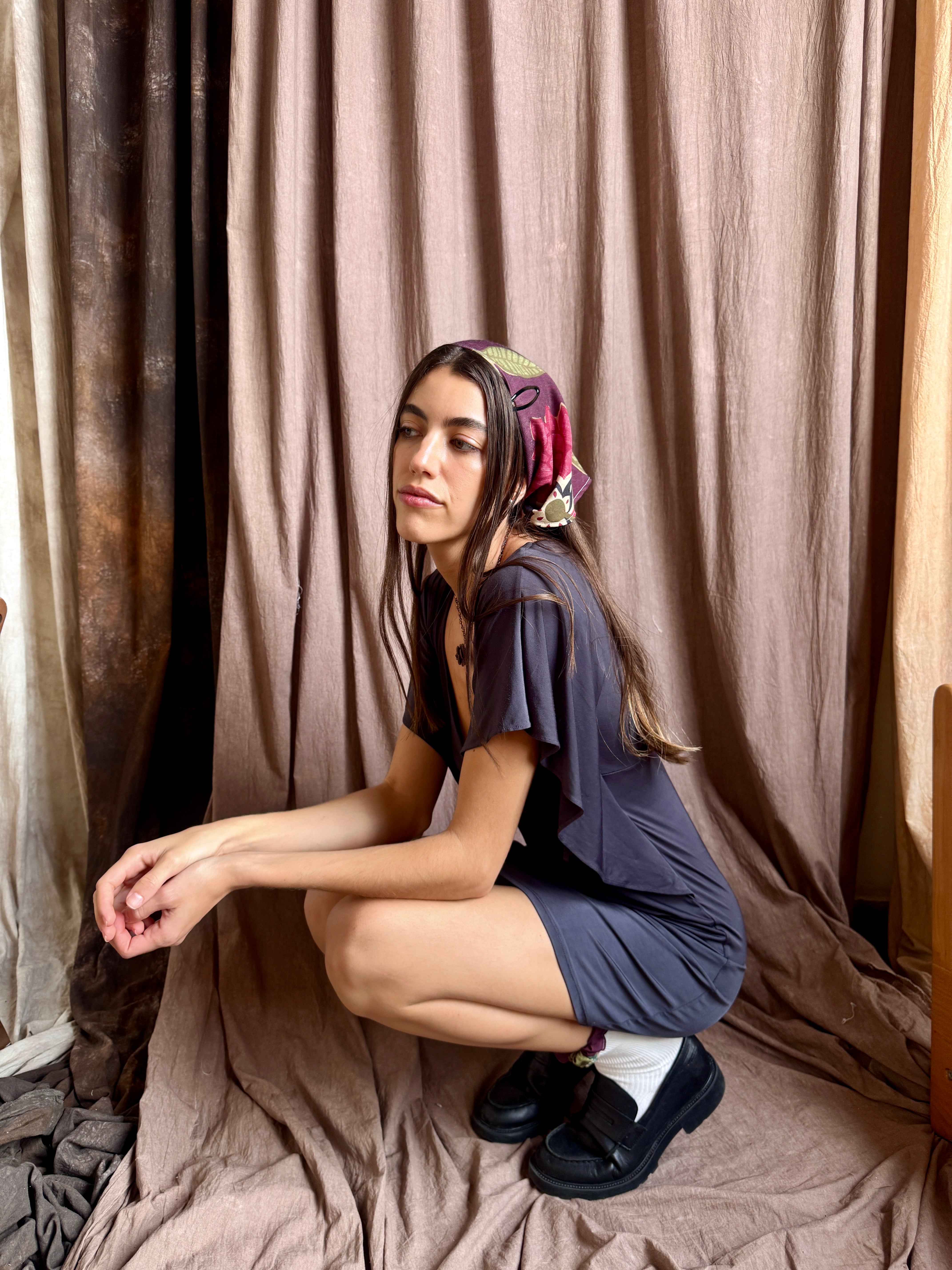 Ruby Bloom Scarf & Matching Socks Set