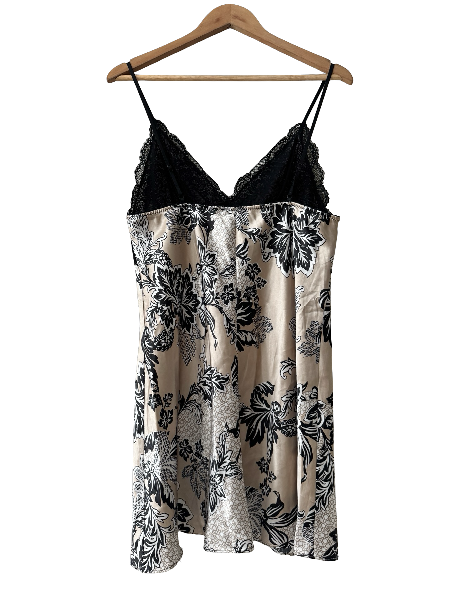 Vintage Y2K Black Lace Night Slip (M/L)