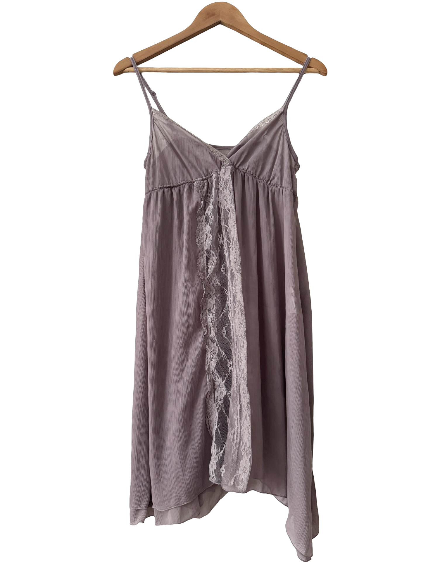 Vintage Y2K Fairy Dust Lace Babydoll Slip Dress (S)