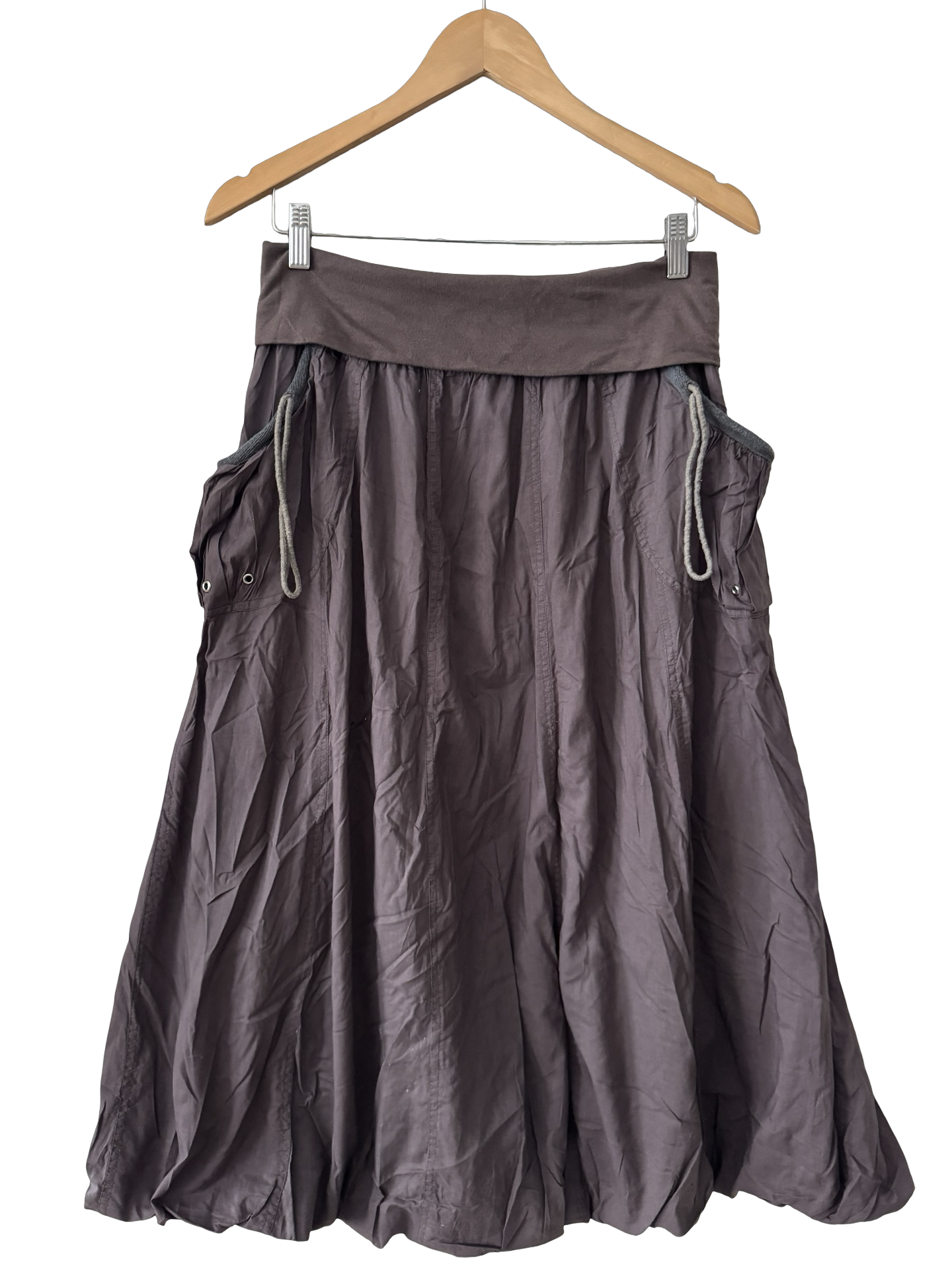 Vintage Y2K Downtown Foldover Maxi Skirt (S-M)