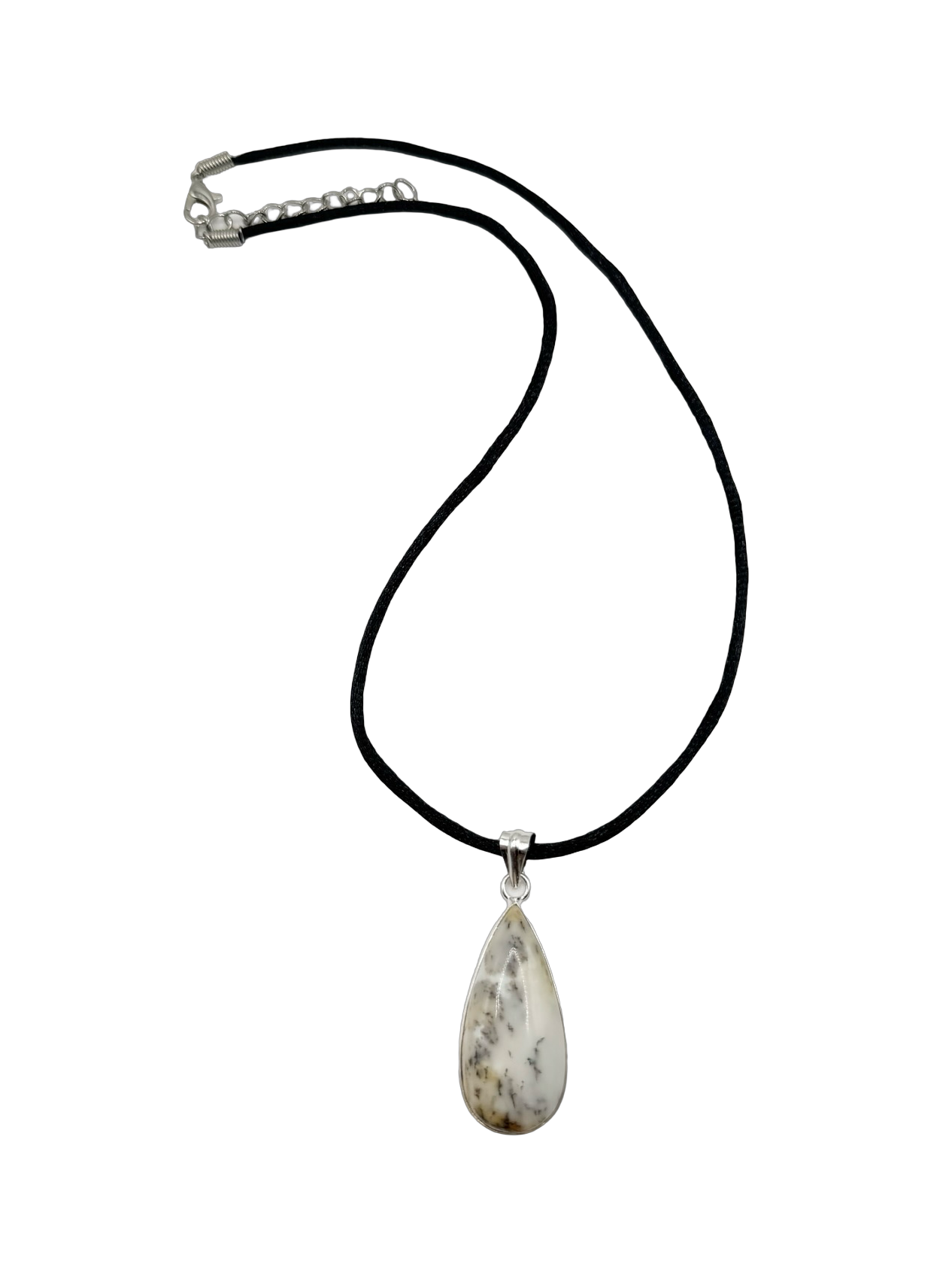 Cream Vein Pendant Necklace