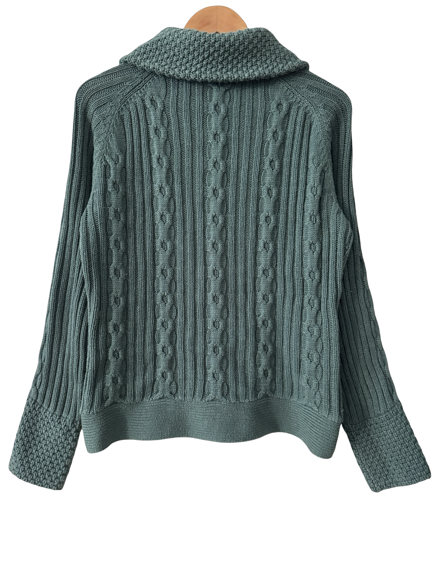 Vintage Y2K Midnight Moto Cable-knit Jacket (L)