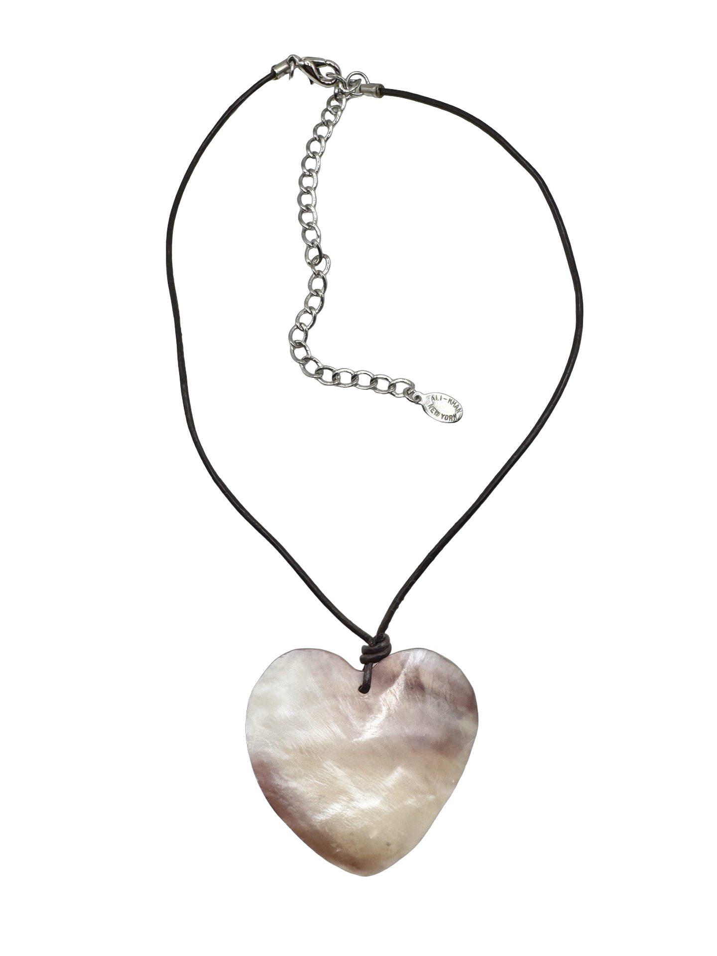 Vintage 90s Blush Mother Of Pearl Heart Choker