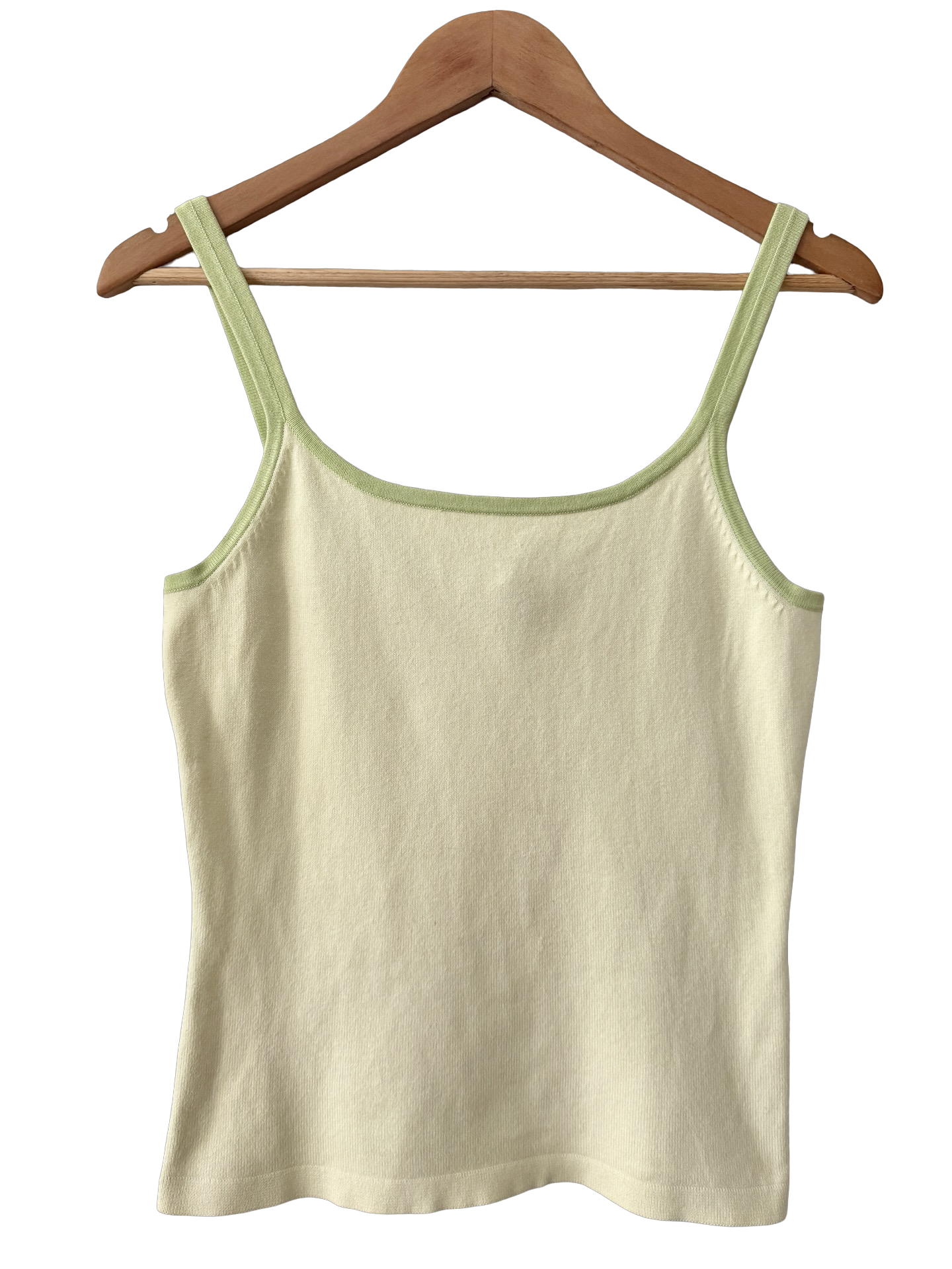 Vintage 90s Butter Contrast Trim Knit Cami (S/M)