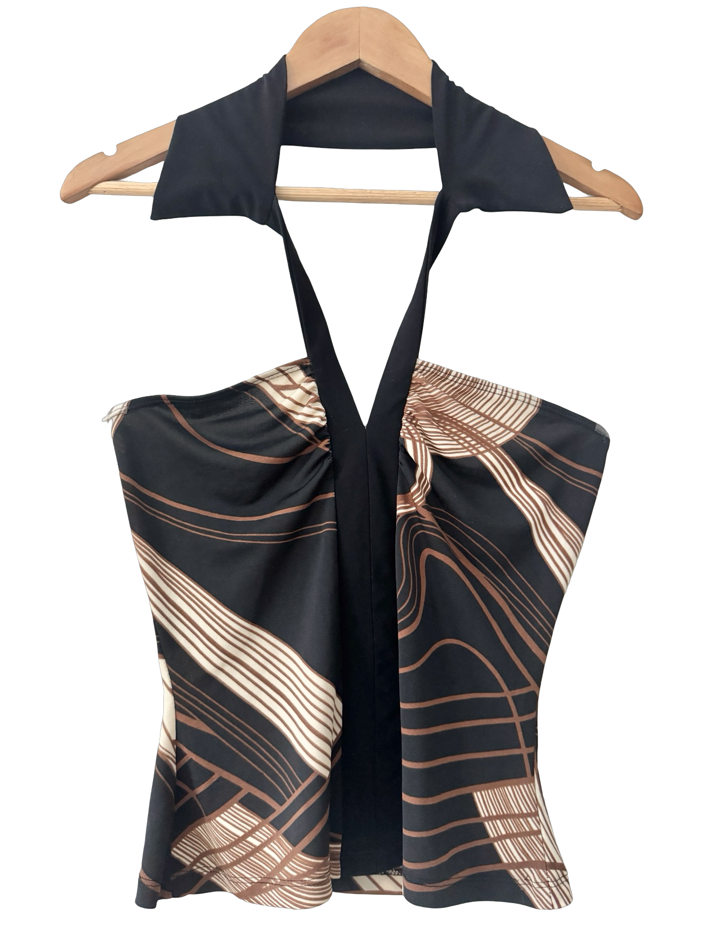 Vintage Y2K Indie Geo Collar Halter (M)