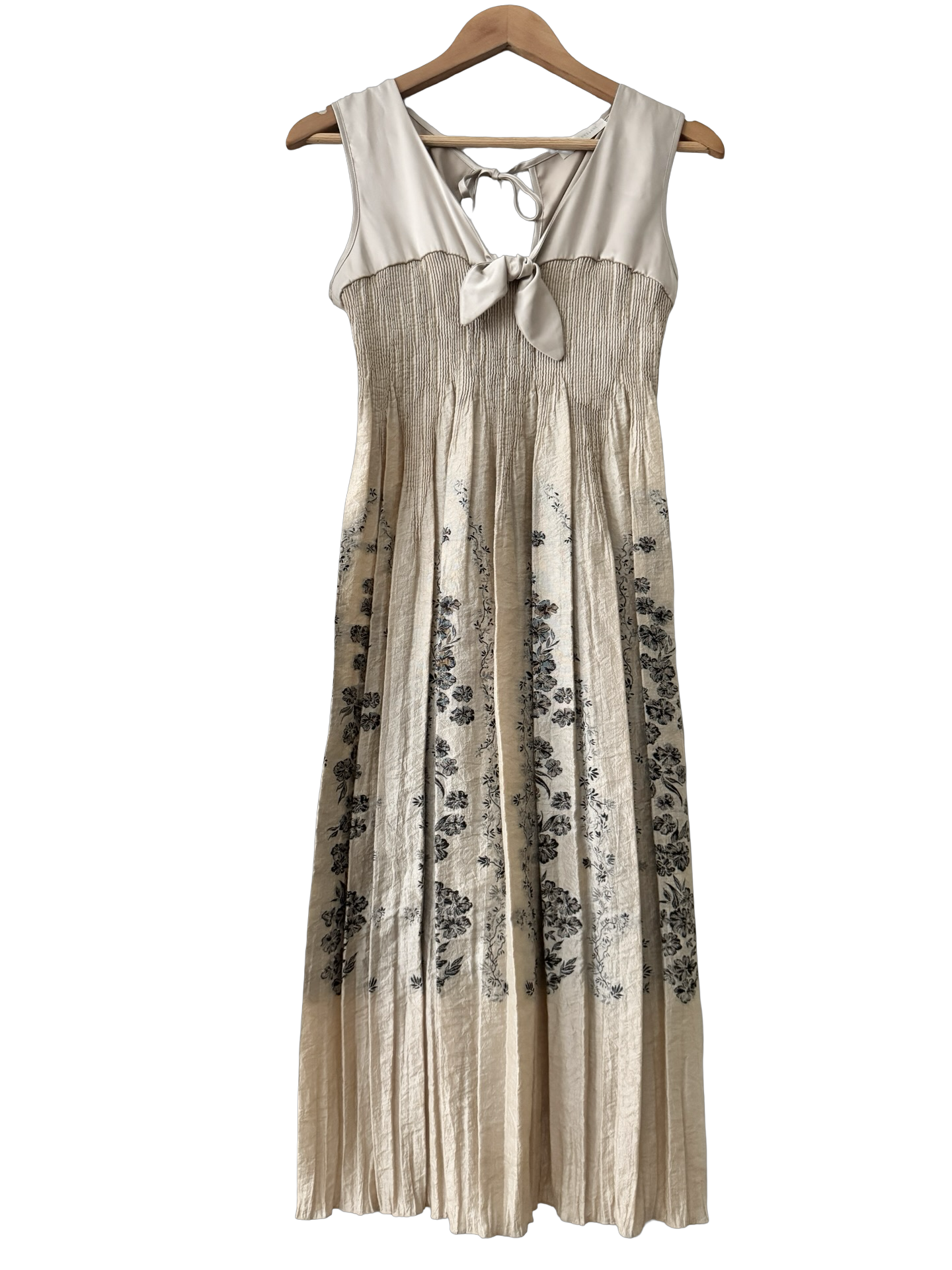 Vintage Y2K Sunday in Provence Smocked Midi Dress (S/M)