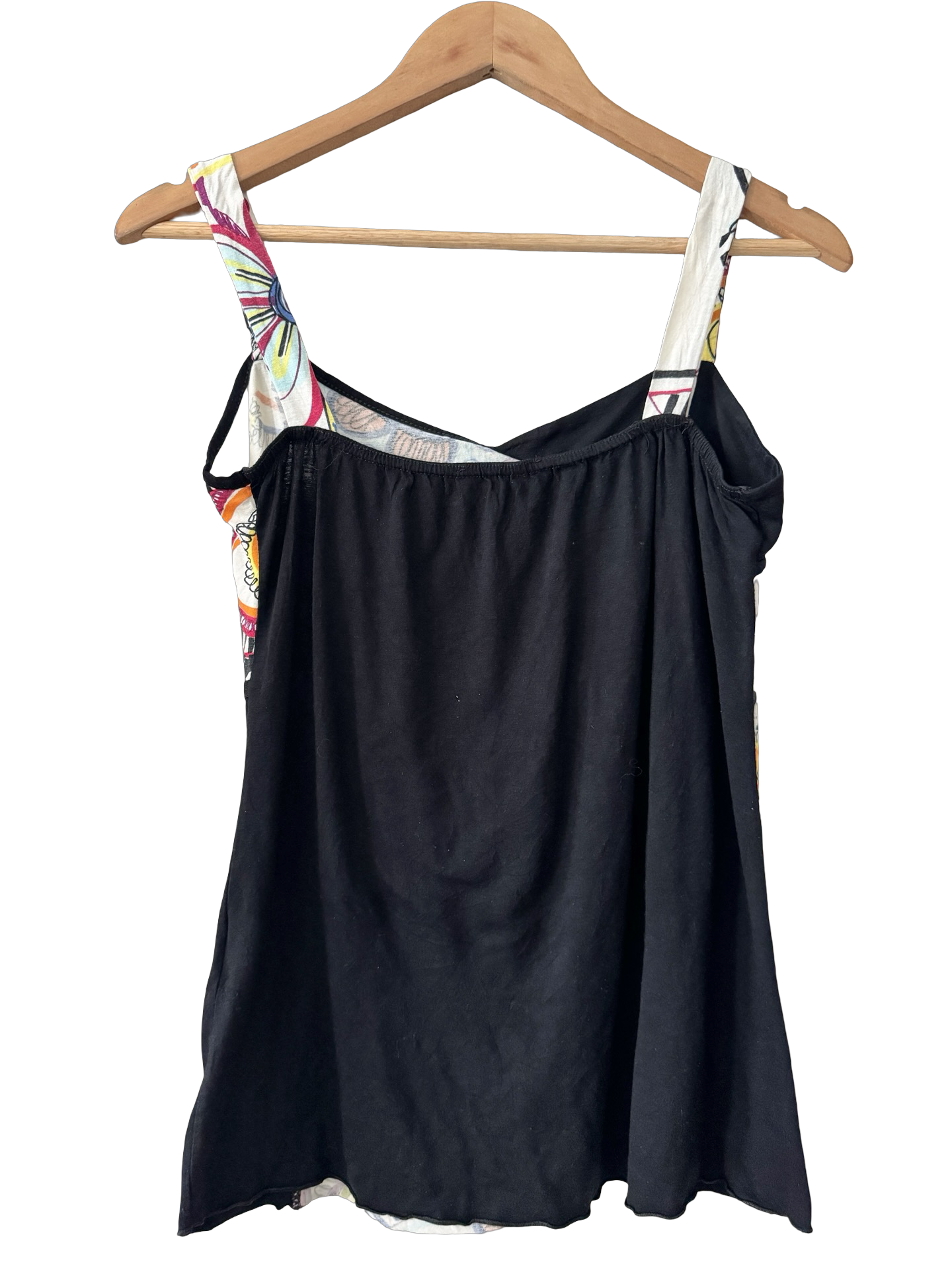 Vintage Y2K Art School Asymmetrical Cami (Medium/Large)