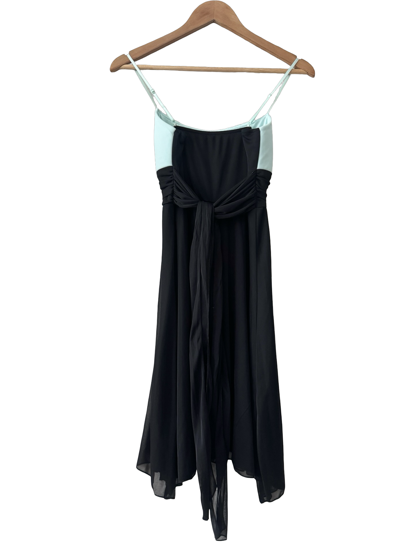 Vintage Y2K Aqua After Dark Handkerchief Dress (S)