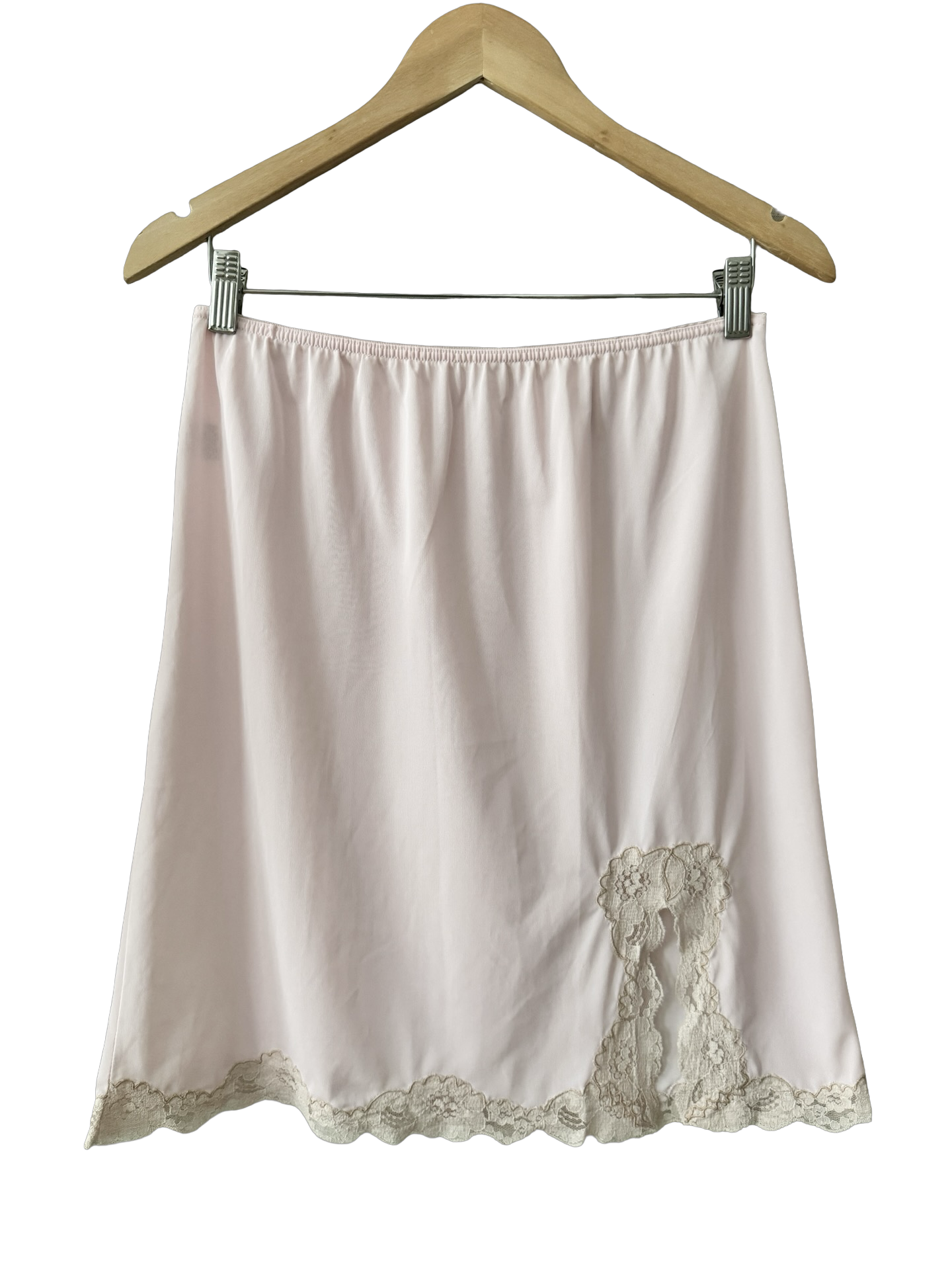 Vintage 60s Powder Room Lace Slip Skirt (M)