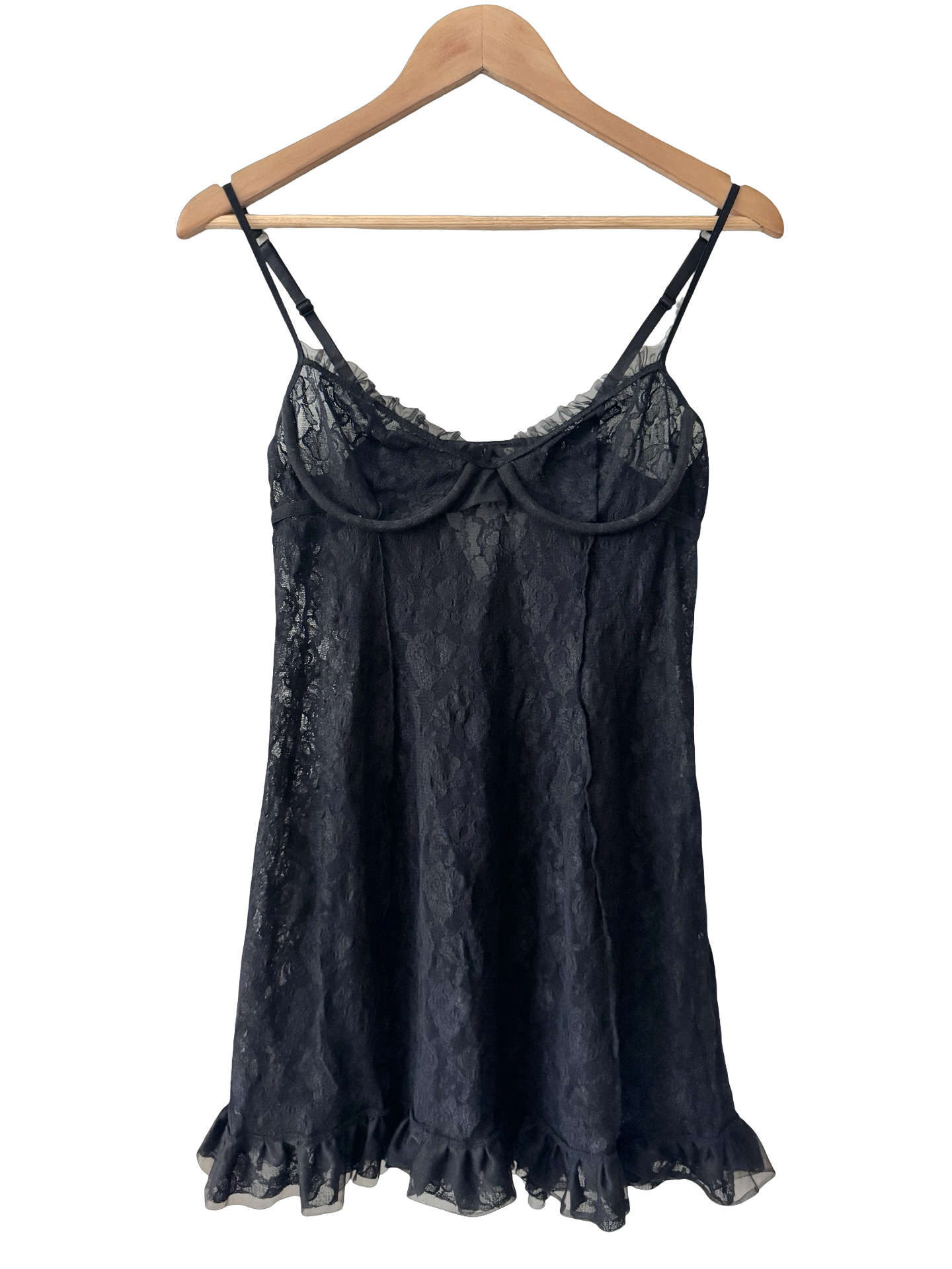 Vintage Y2K Midnight Lace Longline Bustier (M)