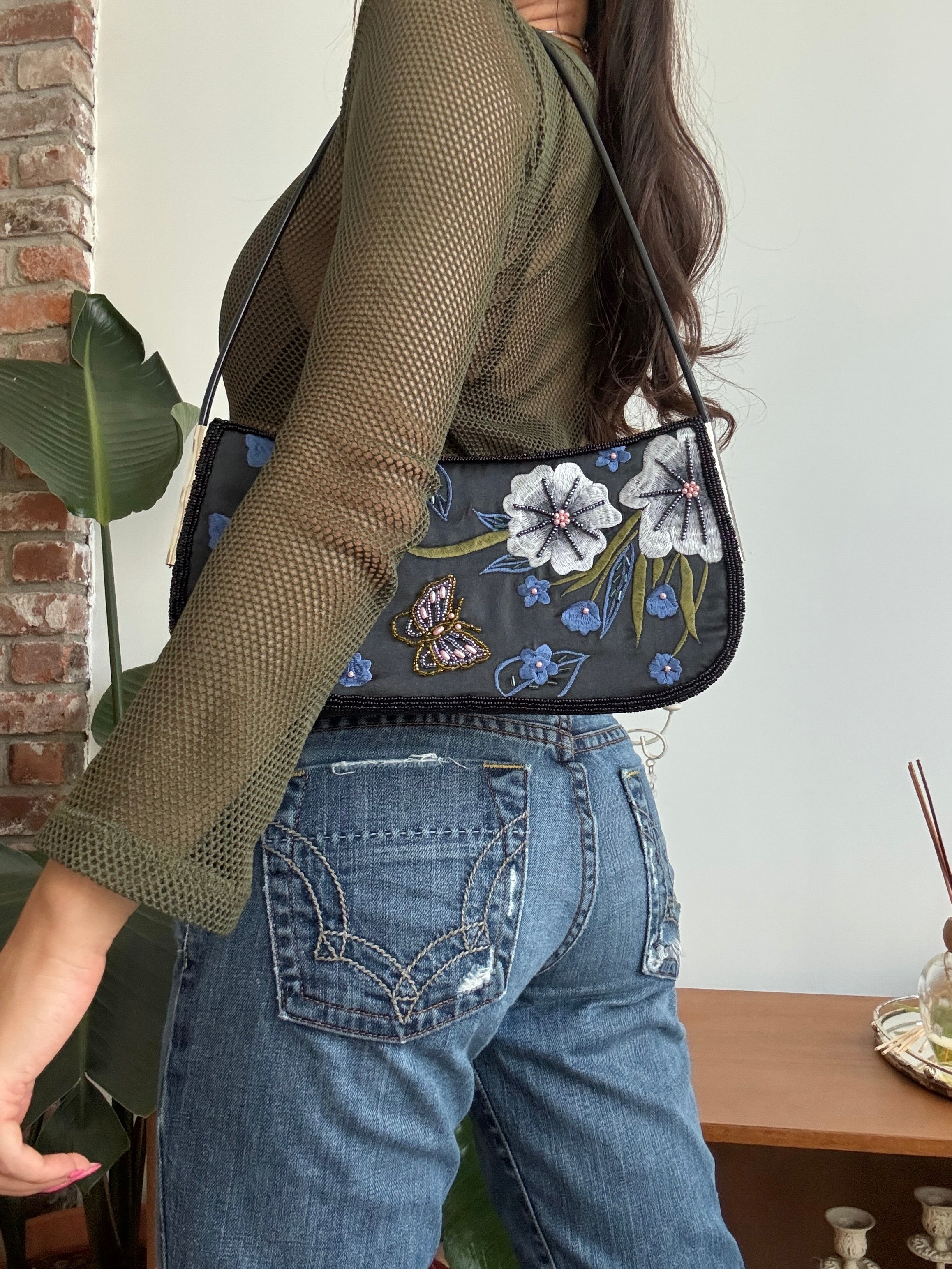 Vintage Butterfly Garden Mini Bag