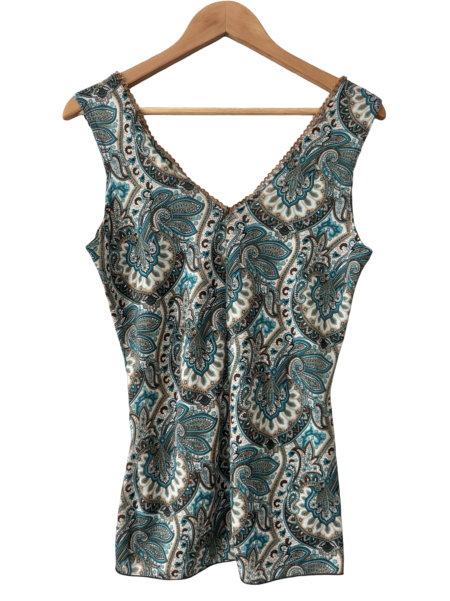 Vintage 90s Bohemian Lagoon Paisley Tank (M/L)