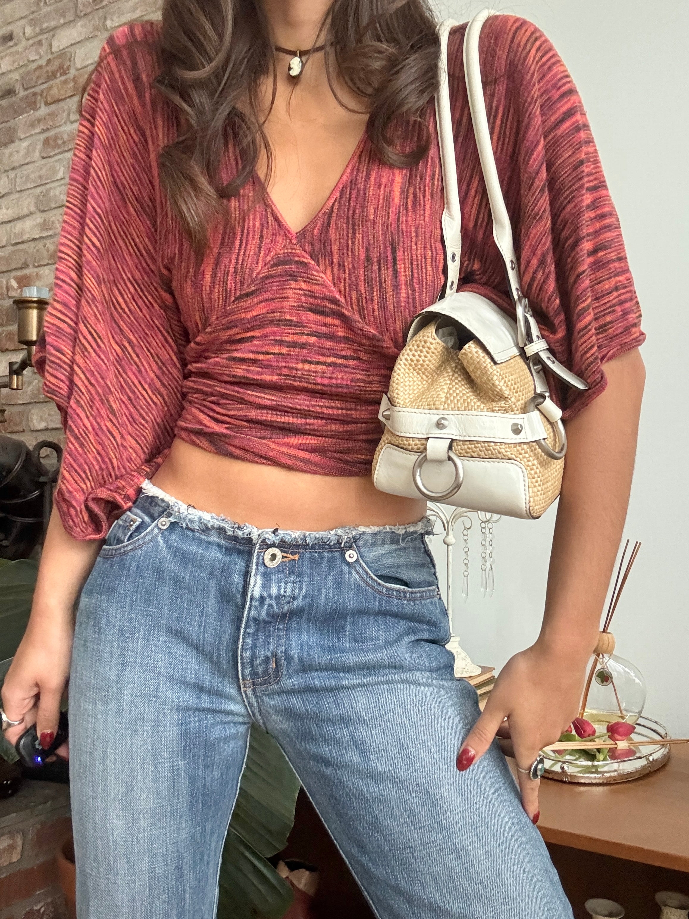 Vintage Y2K Adrienne Vittadini Sleek Shoulder Bag