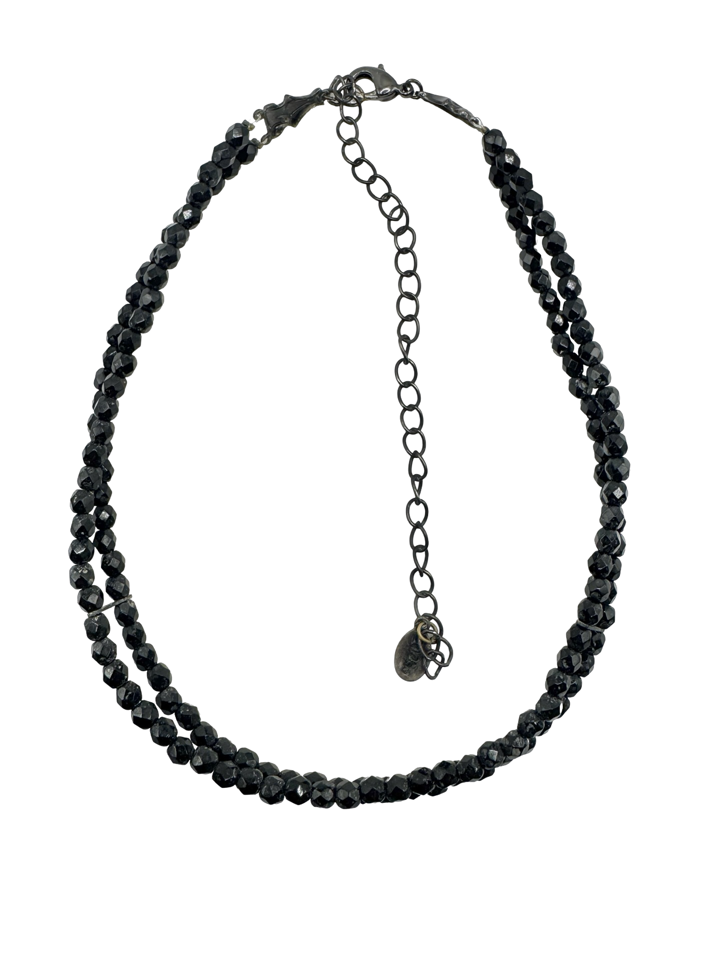 Vintage Midnight Double Strand Necklace