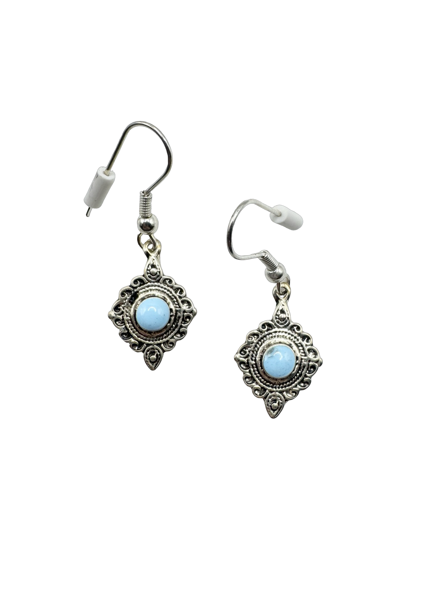 Vintage 90s Azure Heirloom Filigree Earrings