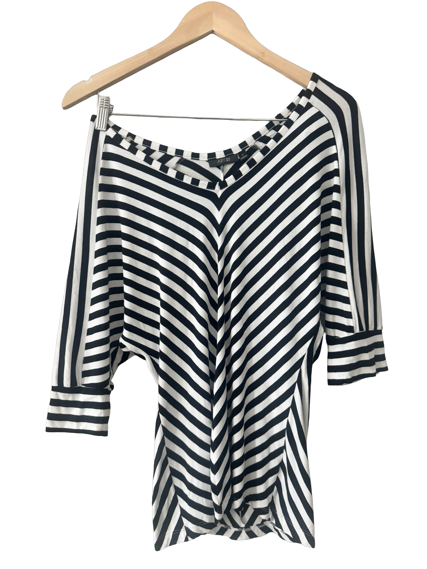 Vintage Y2K Nautical Stripe Off-Shoulder Top (S)